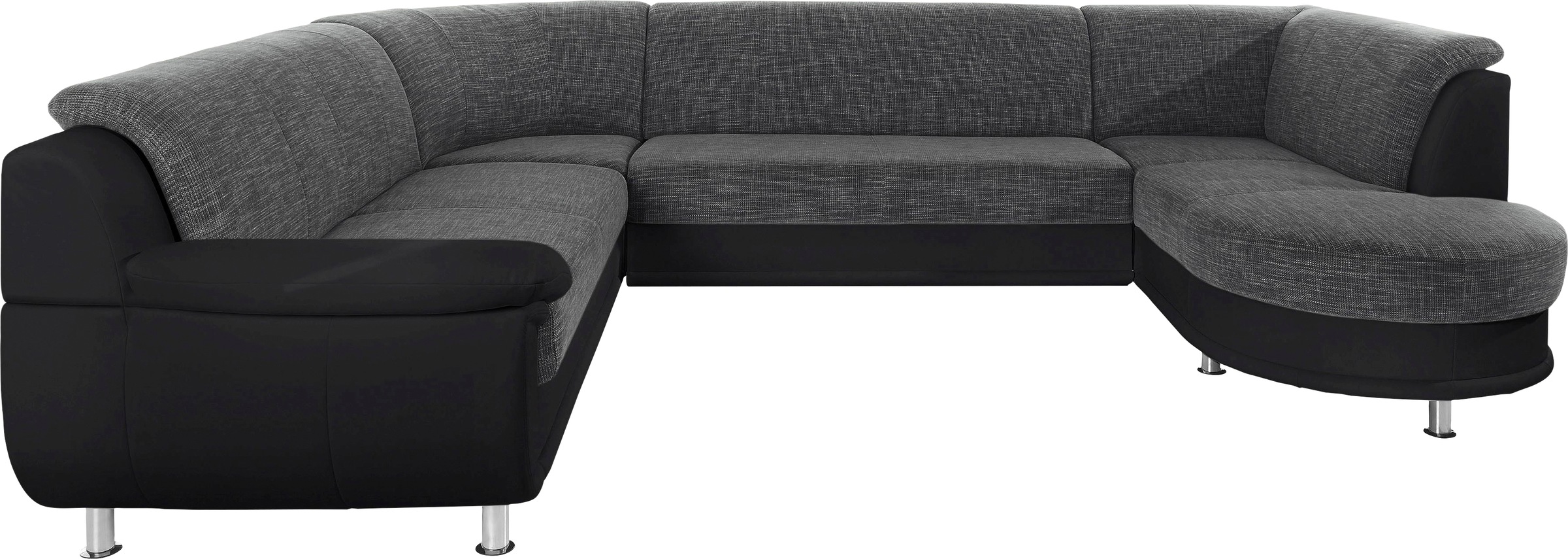 TRENDMANUFAKTUR Wohnlandschaft "Rondo 3, zeitlos und modern, im Materialmix günstig online kaufen