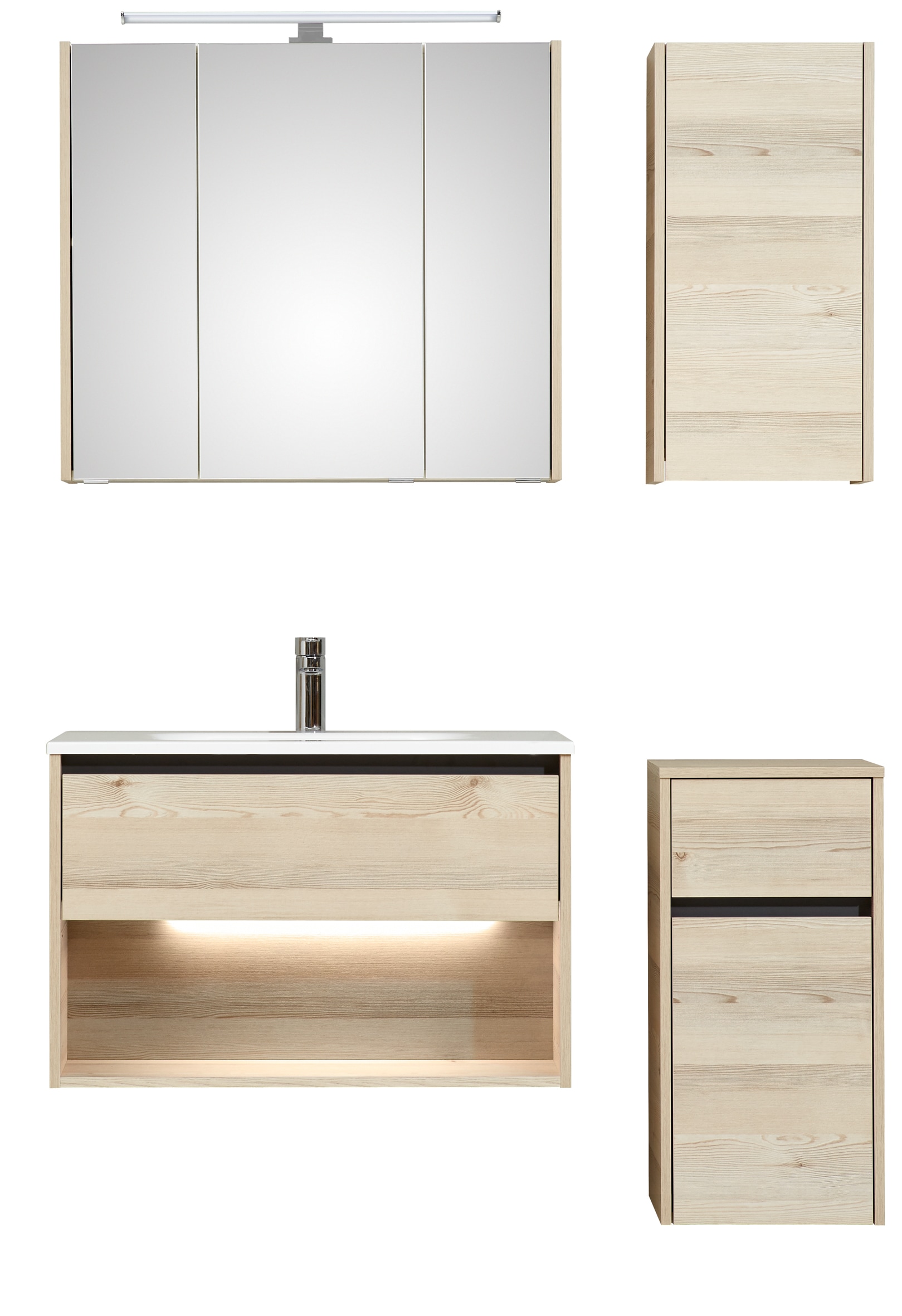 Saphir Badmöbel-Set "Quickset 393" Komplett-Set, 5 Stk. tlg. günstig online kaufen