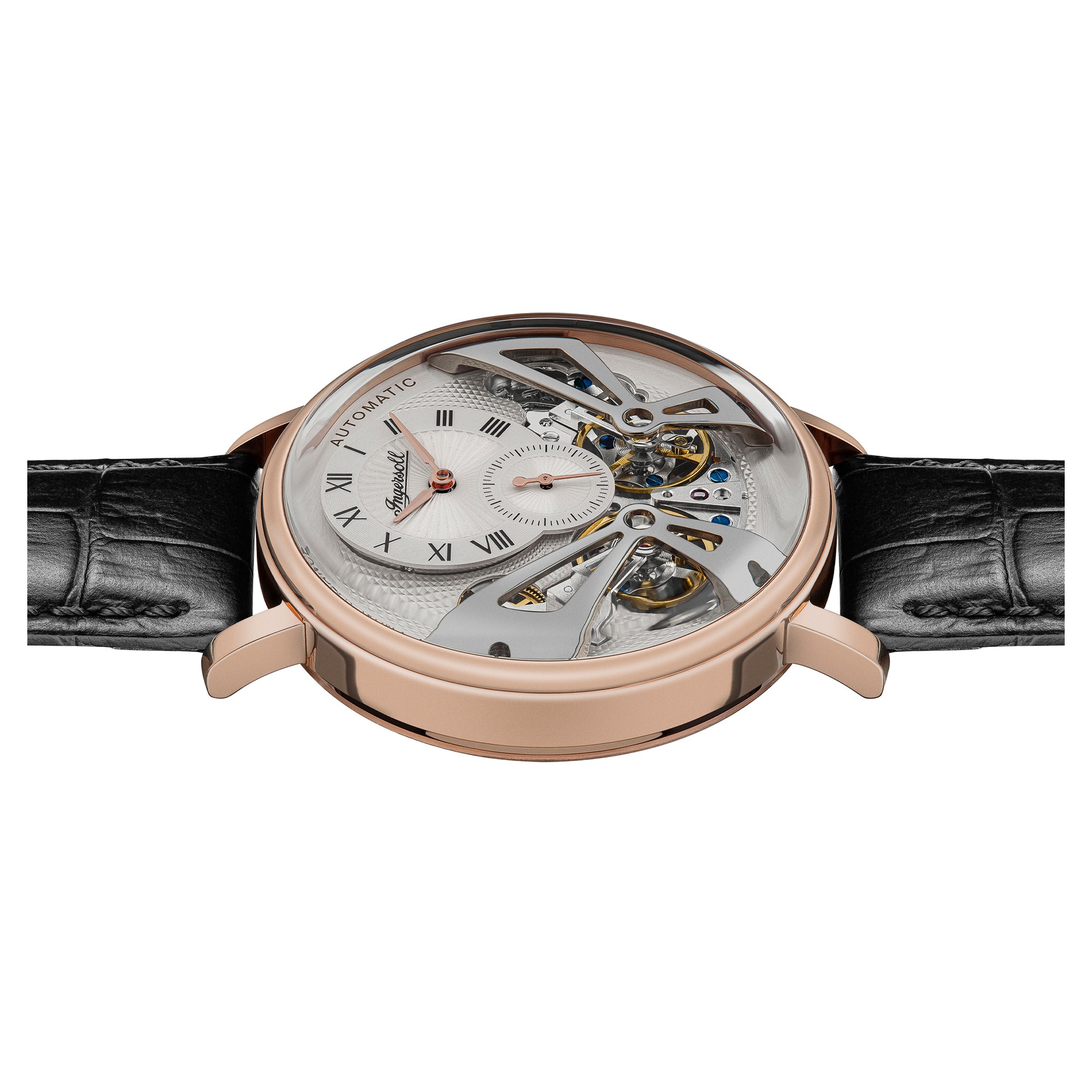 Ingersoll Automatikuhr »The Tennessee« Armbanduhr, Herrenuhr, Mechanische Uhr, Lederarmband, analog