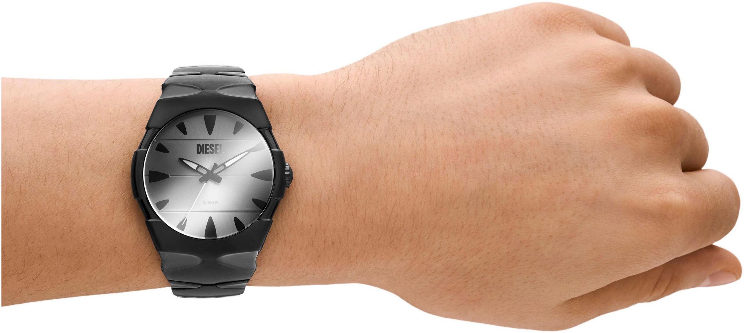 Diesel Quarzuhr »D-SRUPTOR«, Armbanduhr, Herrenuhr, Damenuhr, Edelstahlarmband