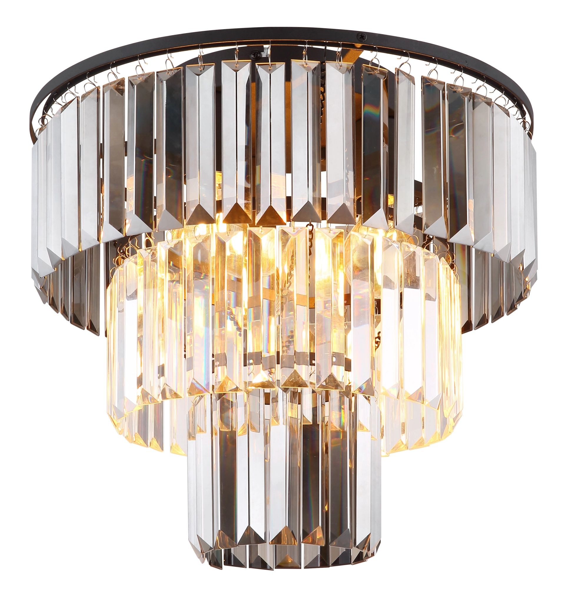 GLOBO LIGHTING Deckenleuchte »NAXIS« E27 1 Stk. Kristalllampe, Glaskristalle, Design Leuchte, Deckenlampe
