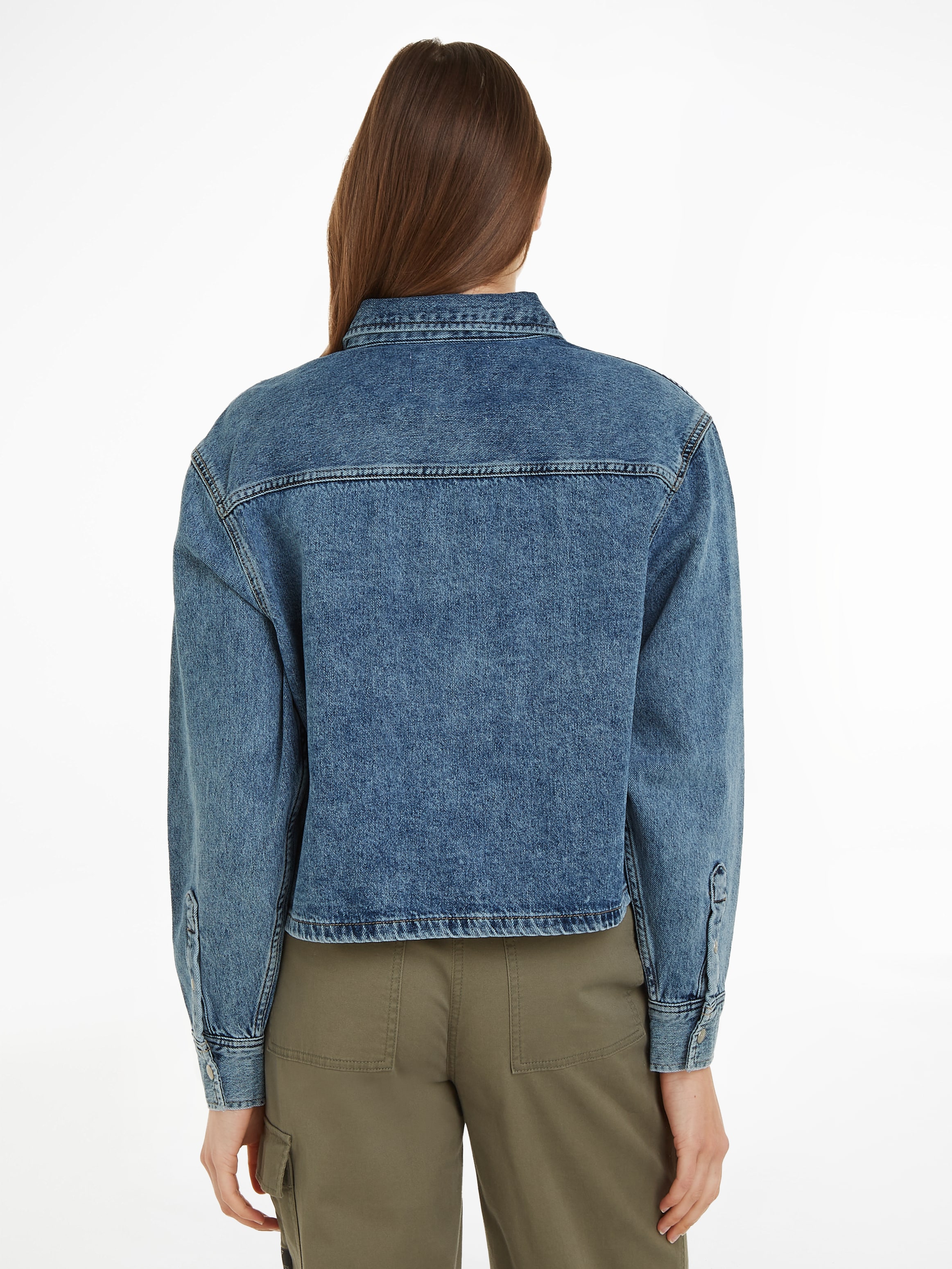 Calvin Klein Jeans Jeansbluse »CROPPED bestellen DENIM BAUR DAD | SHIRT«
