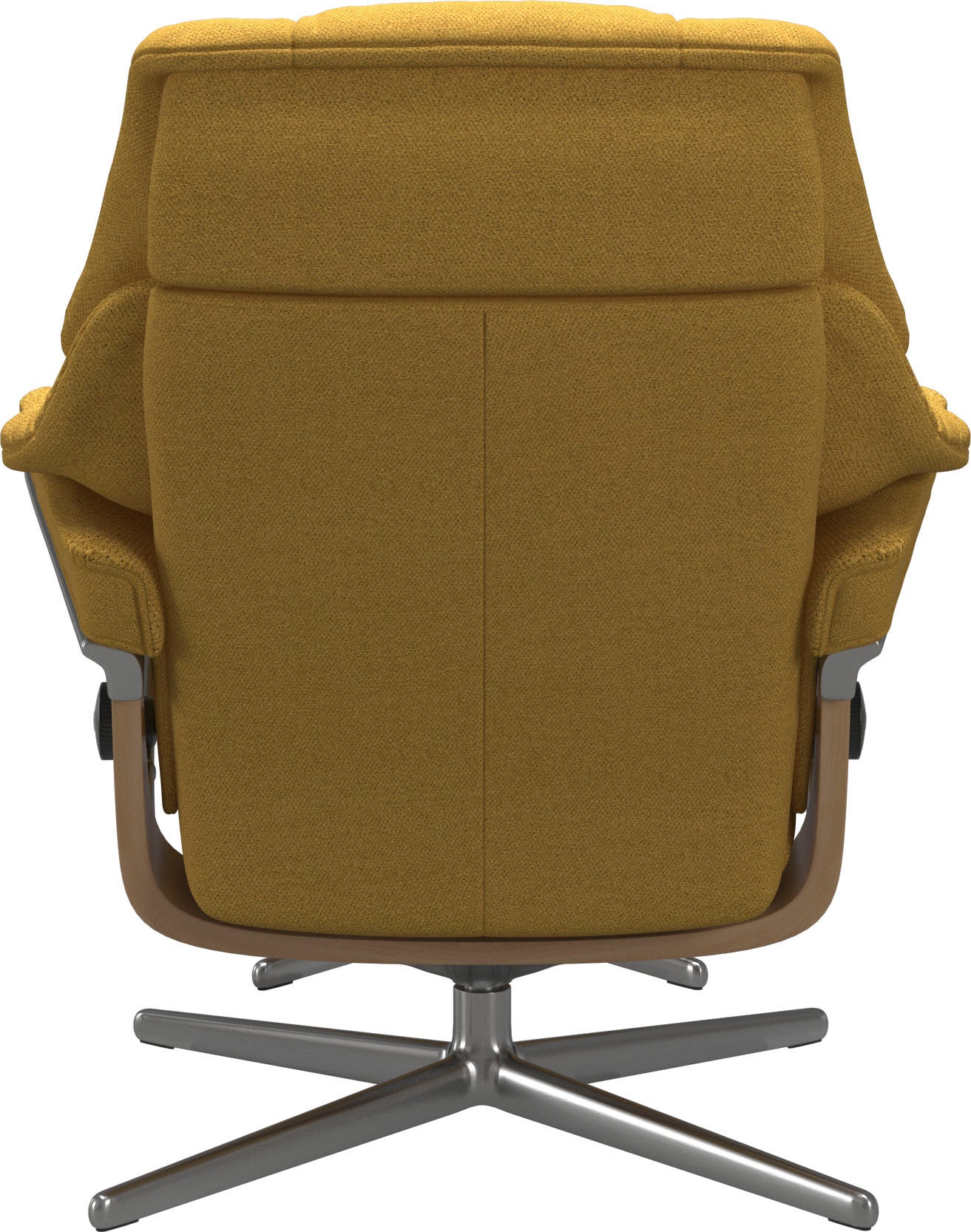 Stressless® Relaxsessel »Reno«, (Set, Relaxsessel mit Hocker), mit Hocker, mit Cross Base, Größe S, M & L, Holzakzent Eiche