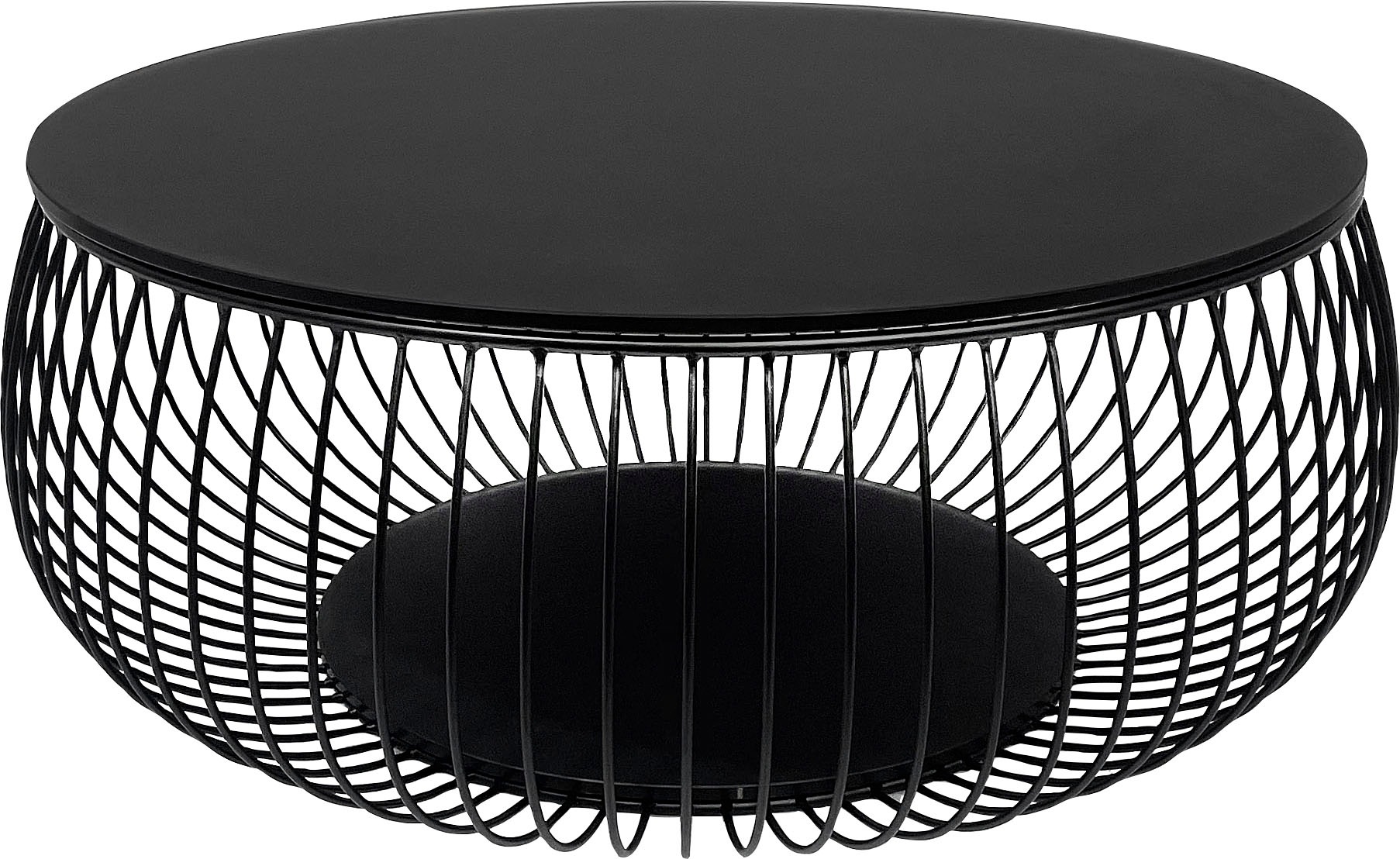 Salesfever Coffee Table Round Black 86cm 2