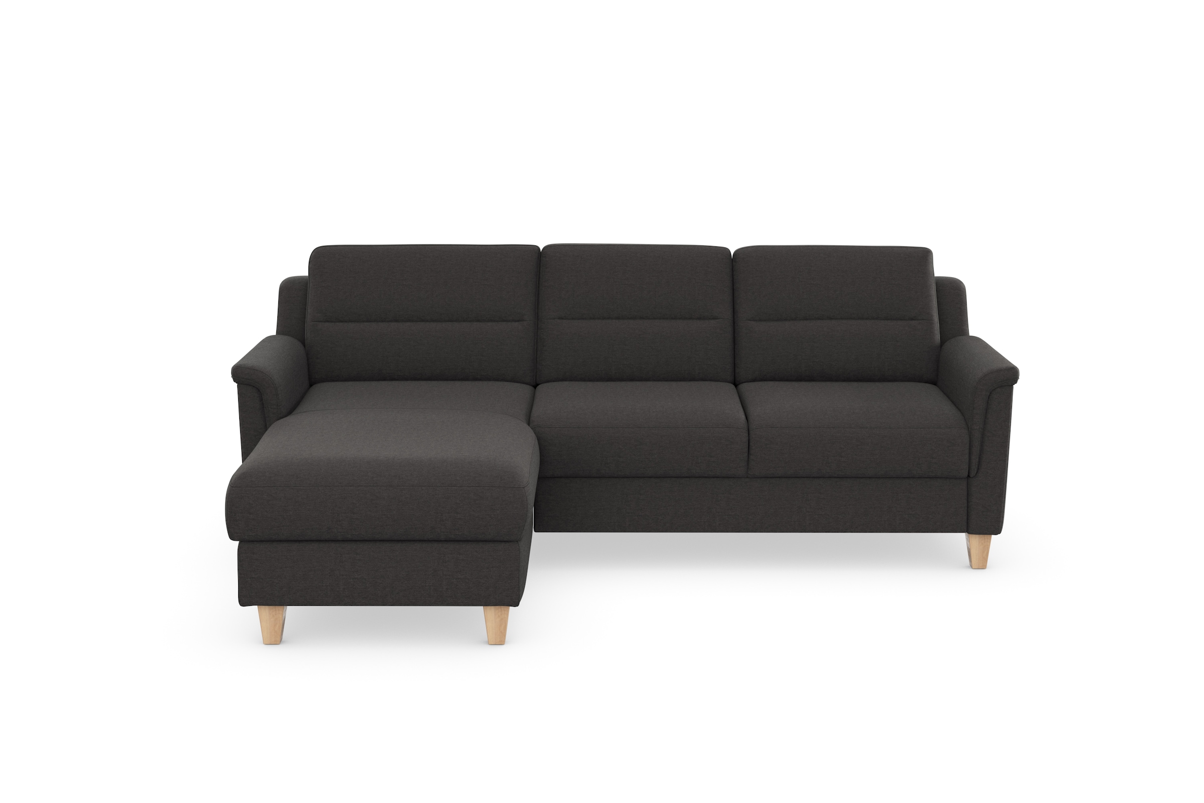sit&more Ecksofa »Farö L-Form«, inklusive Federkern, wahlweise mit Bettfunktion und Bettkasten