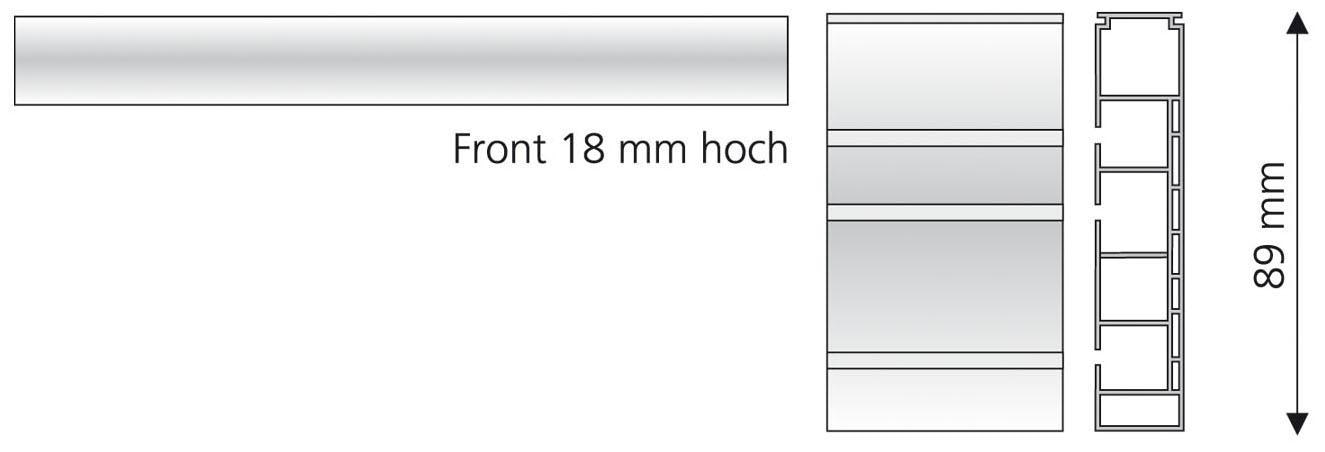 Liedeco Gardinenstange, 3 läufig-läufig, Fixmaß