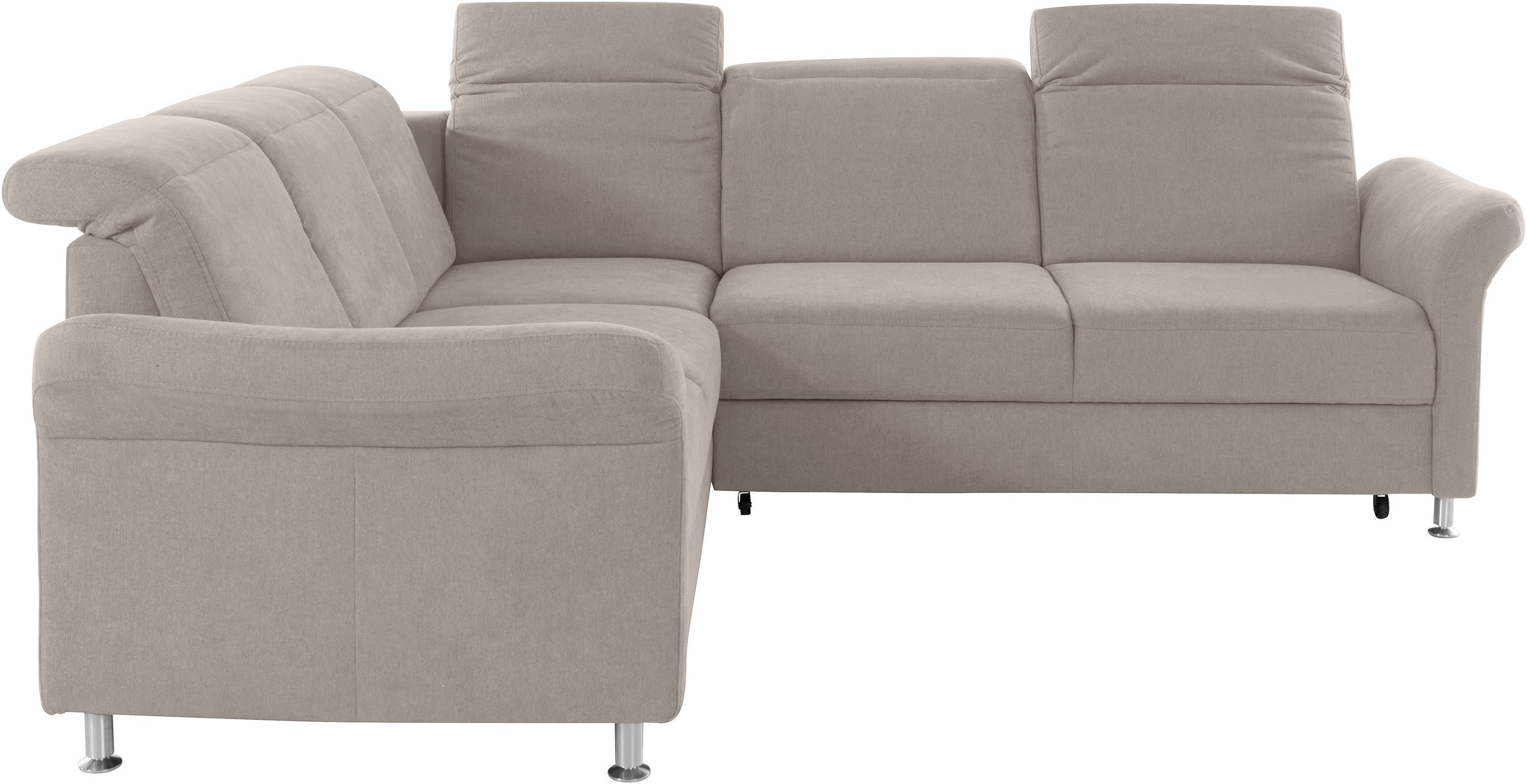 sit&more Ecksofa »Darwin L-Form«, inklusive Federkern, wahlweise mit Kopfteilverstellung, Bettfunktion
