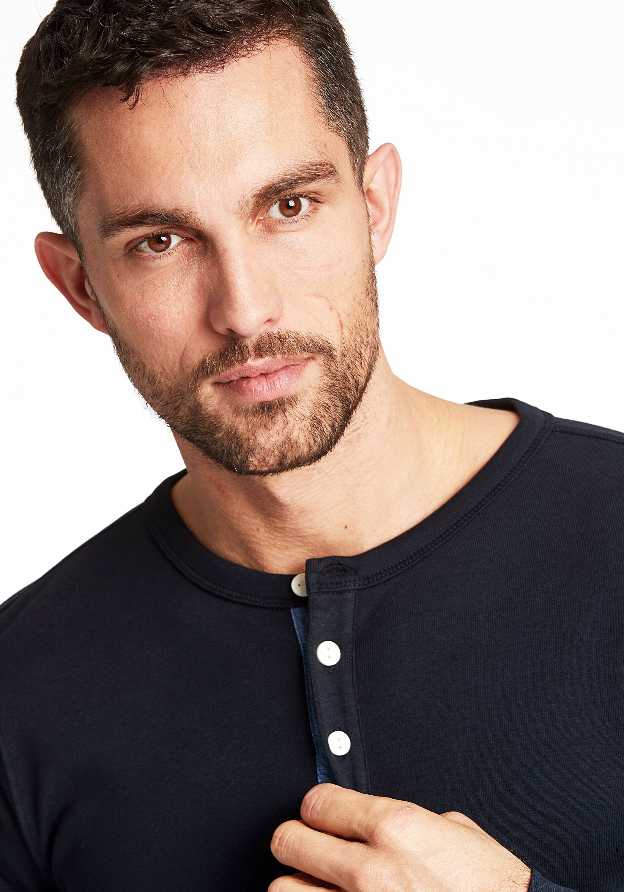 Thumbnail - LINDBERGH Henleyshirt "Henley Shirt Slim Fit"