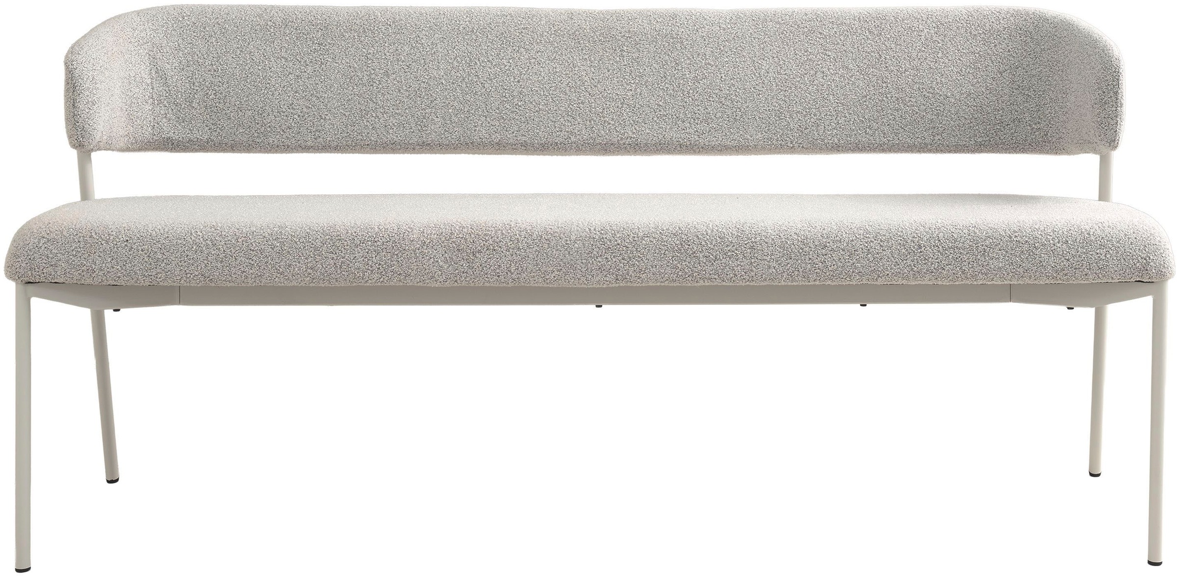 SCHÖNER WOHNEN-Kollektion Sitzbank »OSLO, 160 cm oder 200 cm« 1 Stk. tlg. Bezug Bouclé, Untergestell Metall pulverbeschichtet