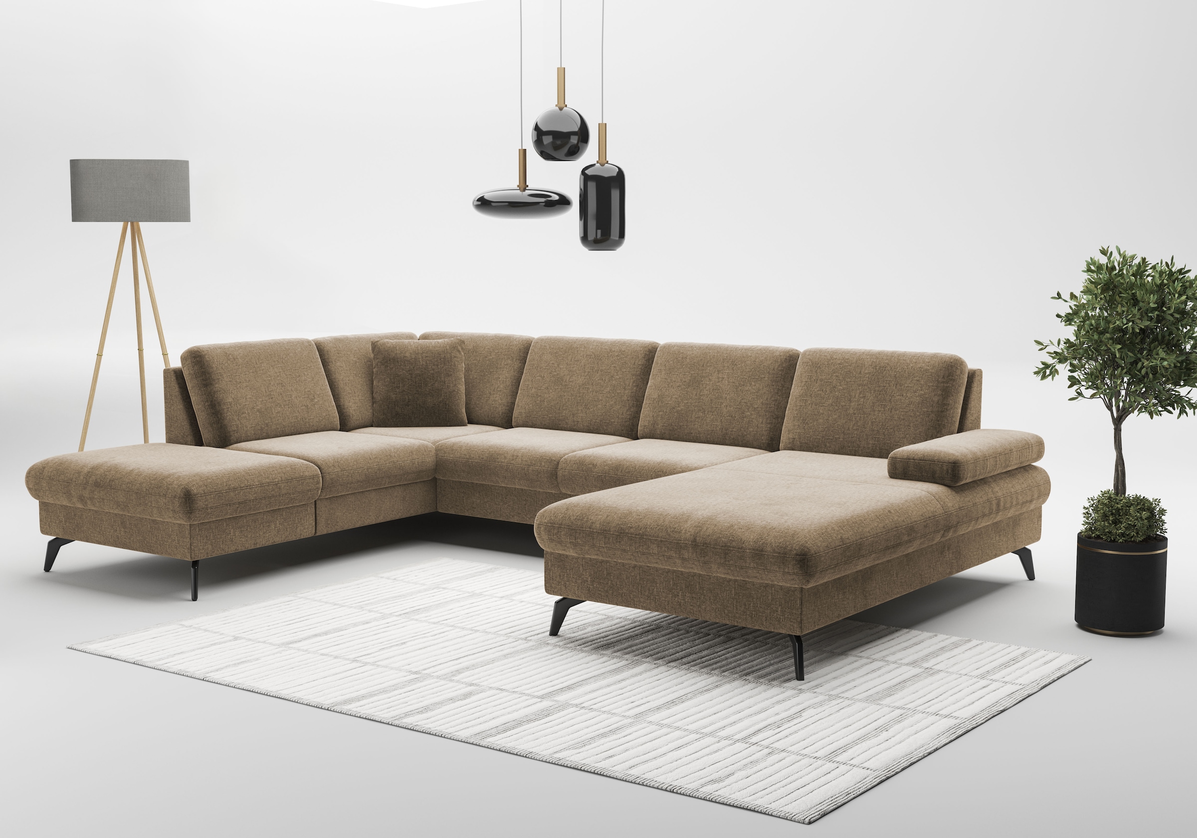 sit&more Wohnlandschaft "Morris Jubi U-Form, B: 300 cm" mit Armteilfunktion günstig online kaufen