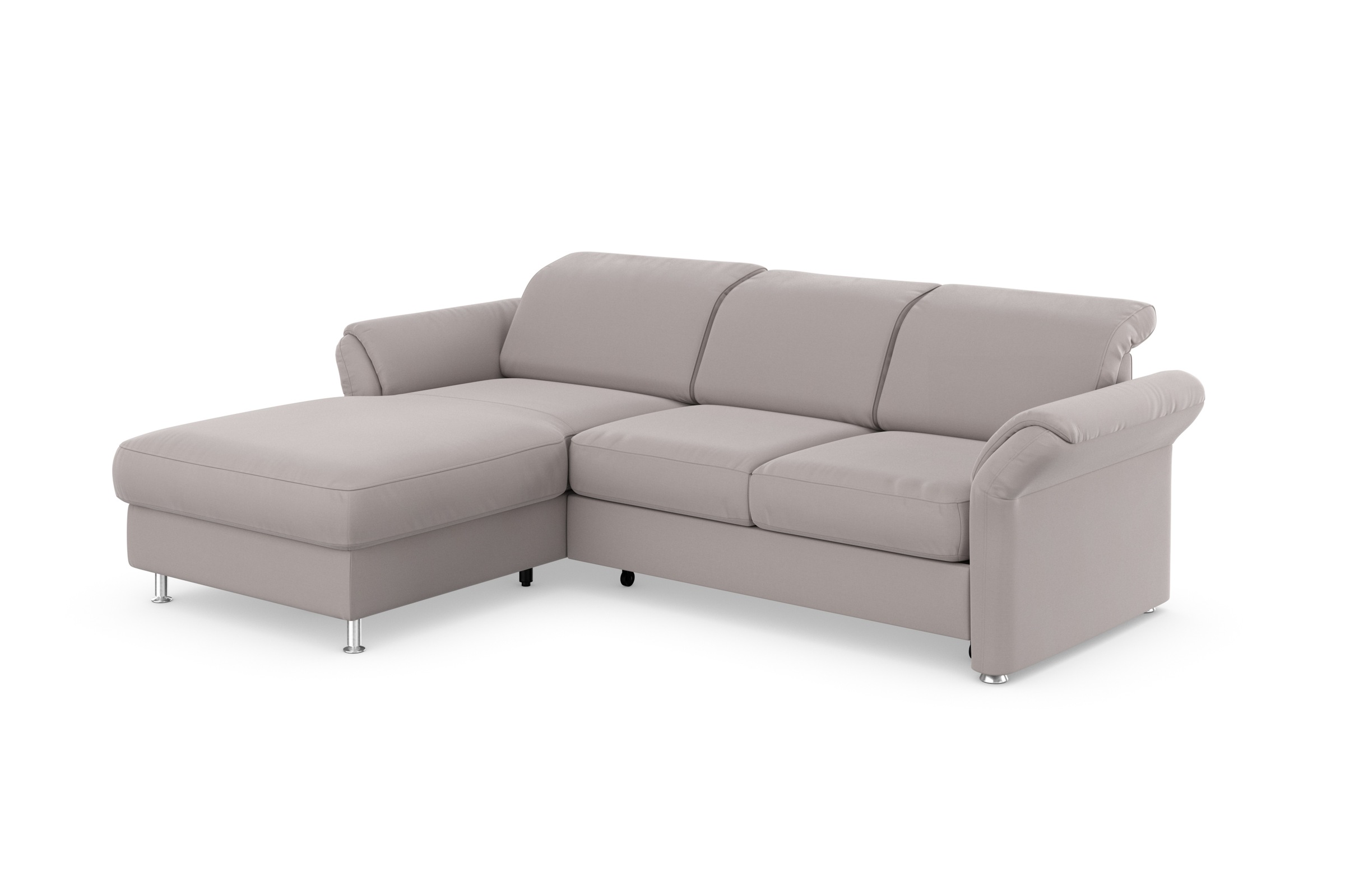 sit&more Ecksofa »Apulia L-Form«, wahlweise Bettfunktion, Bettkasten und Kopf- und Armteilverstellung