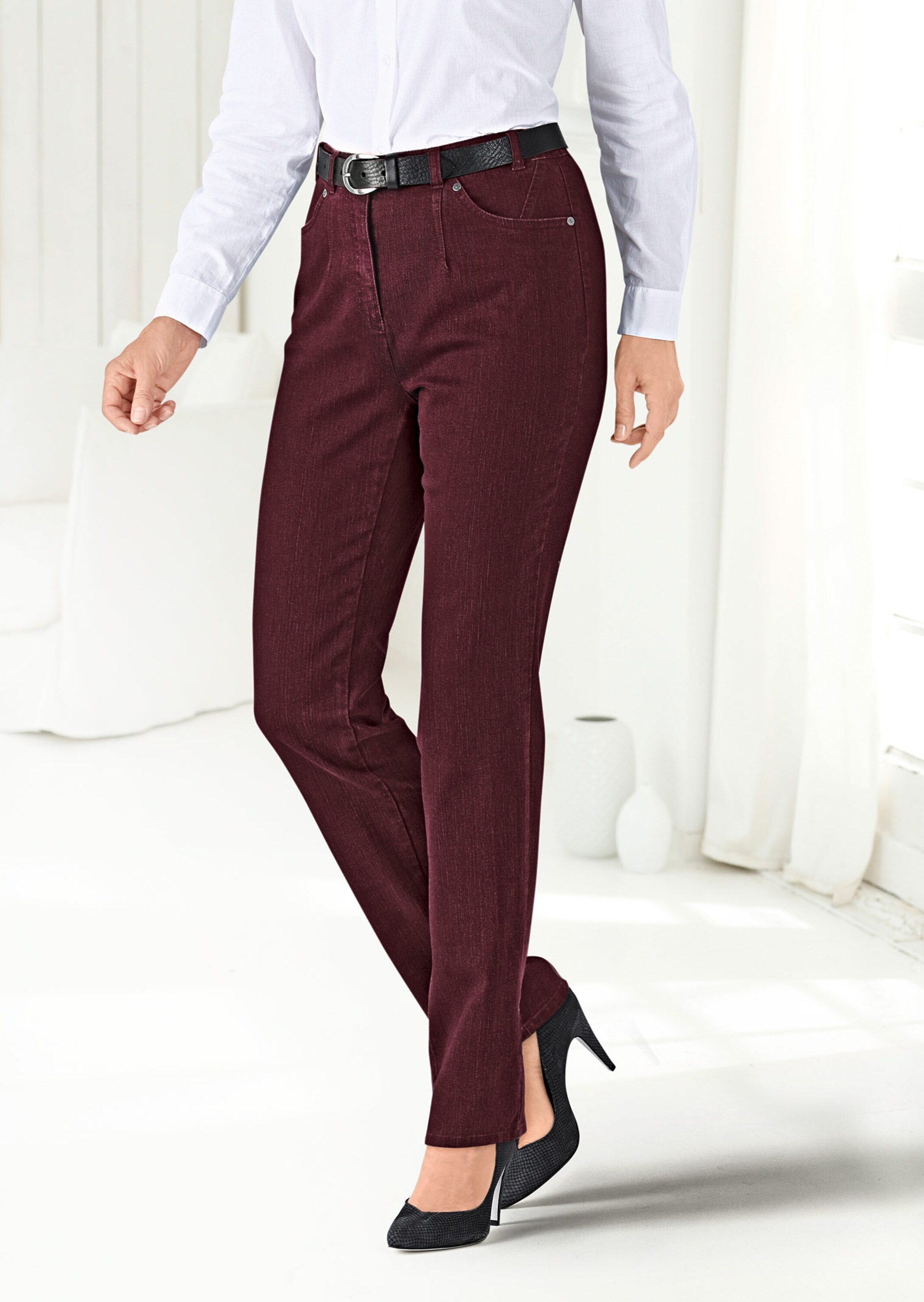 GOLDNER Regular-fit-Jeans »Kurzgröße Schlichte Jeanshose Carla«