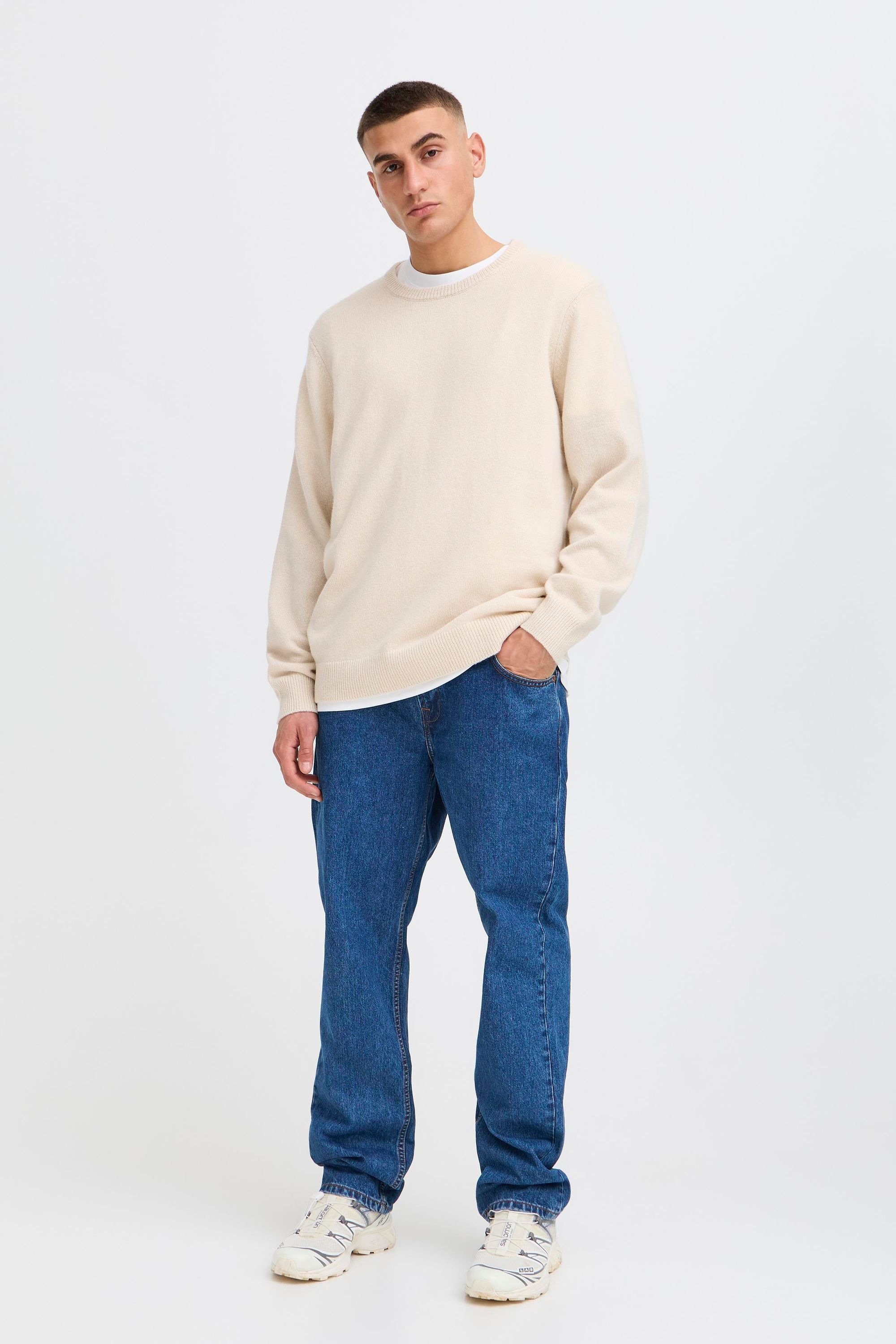 Solid Strickfleece-Pullover "Strickpullover SDRICK" günstig online kaufen