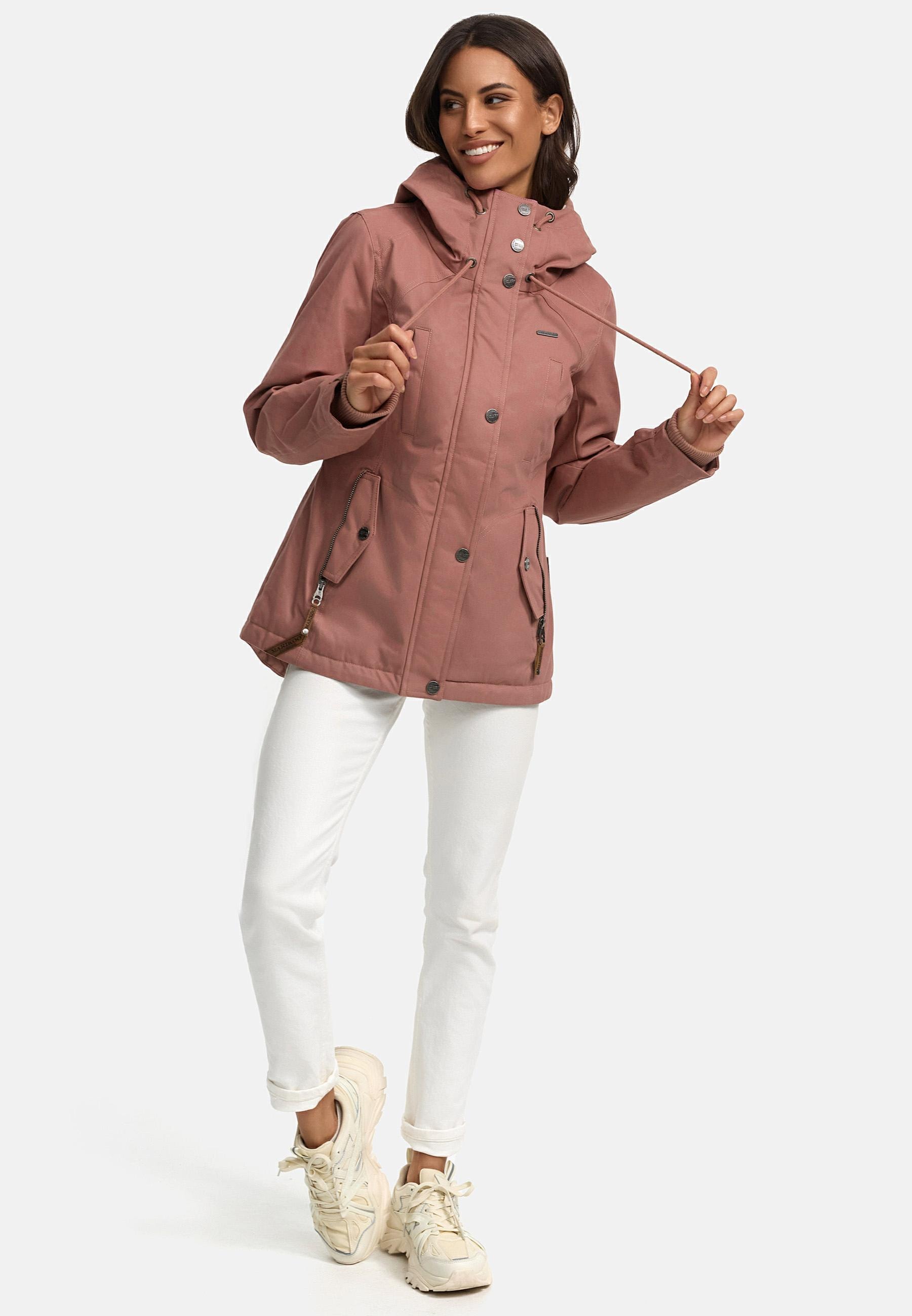Marikoo Winterjacke »Bikoo«, mit Kapuze, sportliche Damen Outdoor Baumwolljacke mit Kapuze