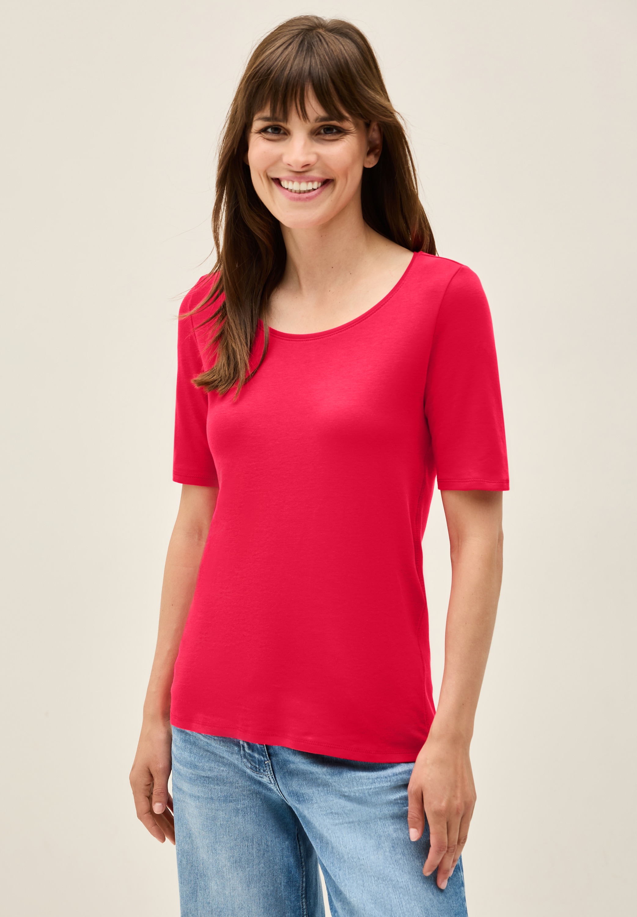Cecil T-Shirt "Style LENA", mit klassischem Rundhalsausschnitt günstig online kaufen