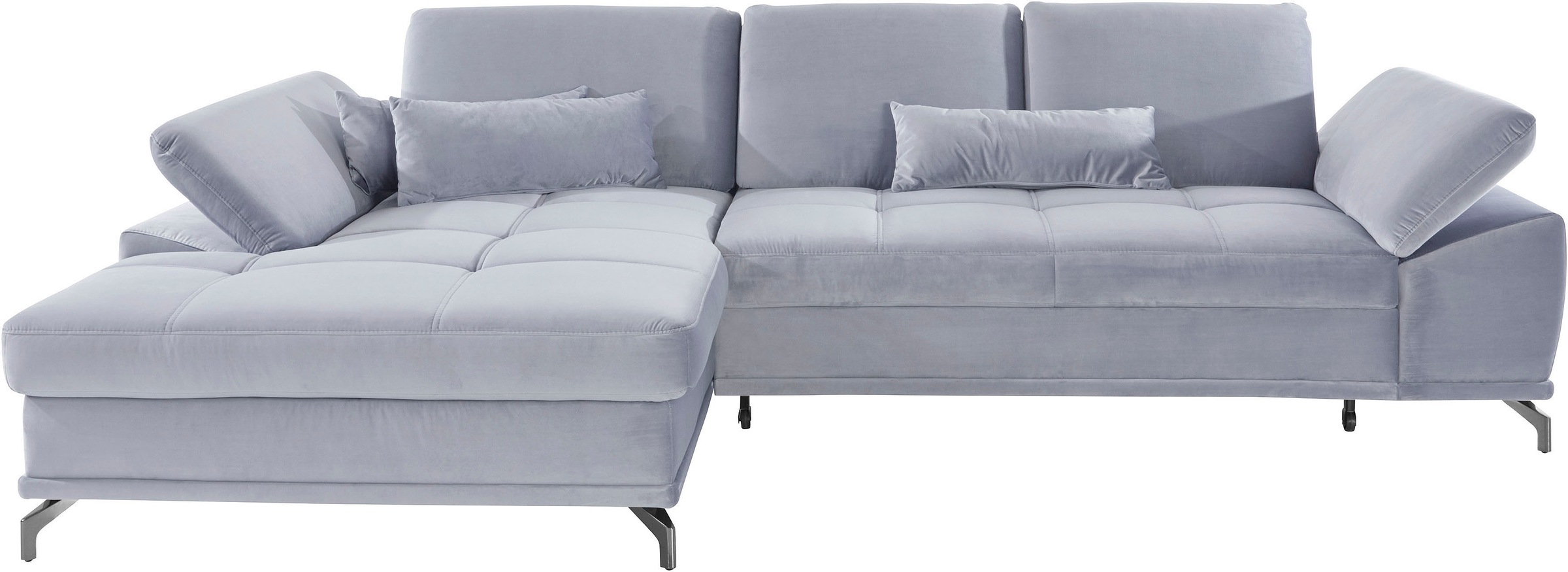 PLACES OF STYLE Ecksofa "Costello L-Form, B: 301 cm mit Sitztiefen-, Armtei günstig online kaufen
