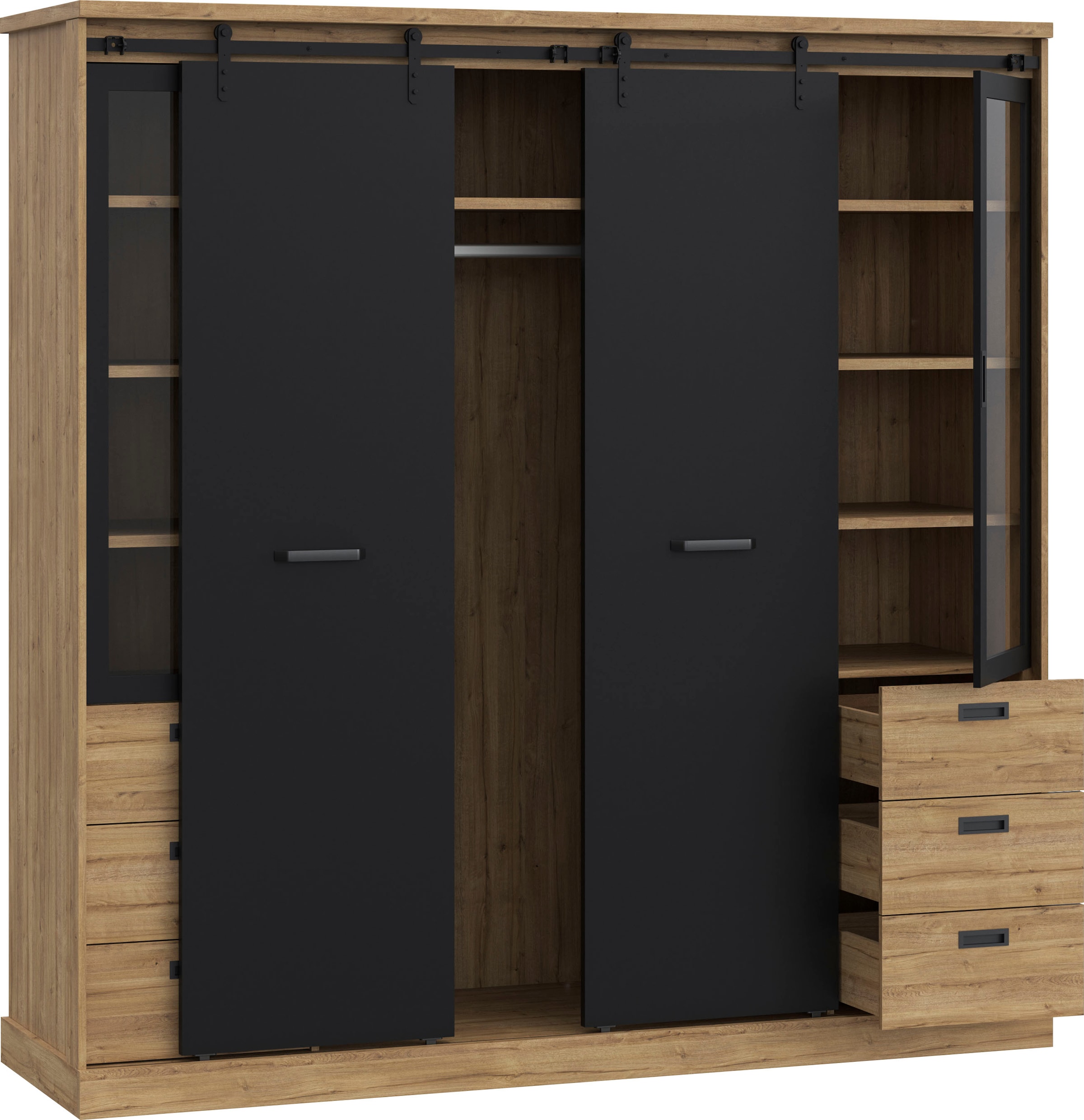 mit FORTE BAUR Beleuchtung Kleiderschrank, |