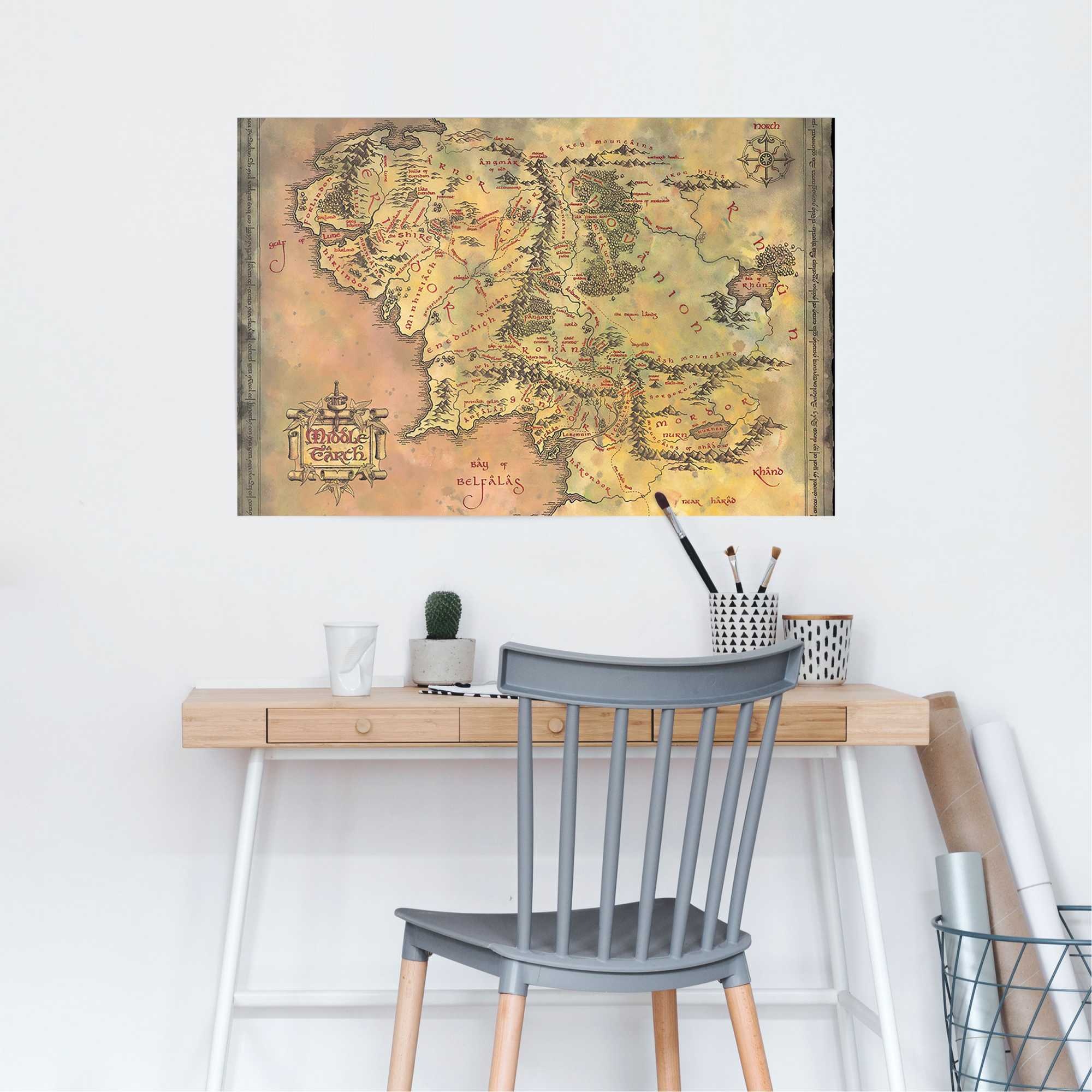 Reinders Poster "Lord of the Rings - middle earth" günstig online kaufen
