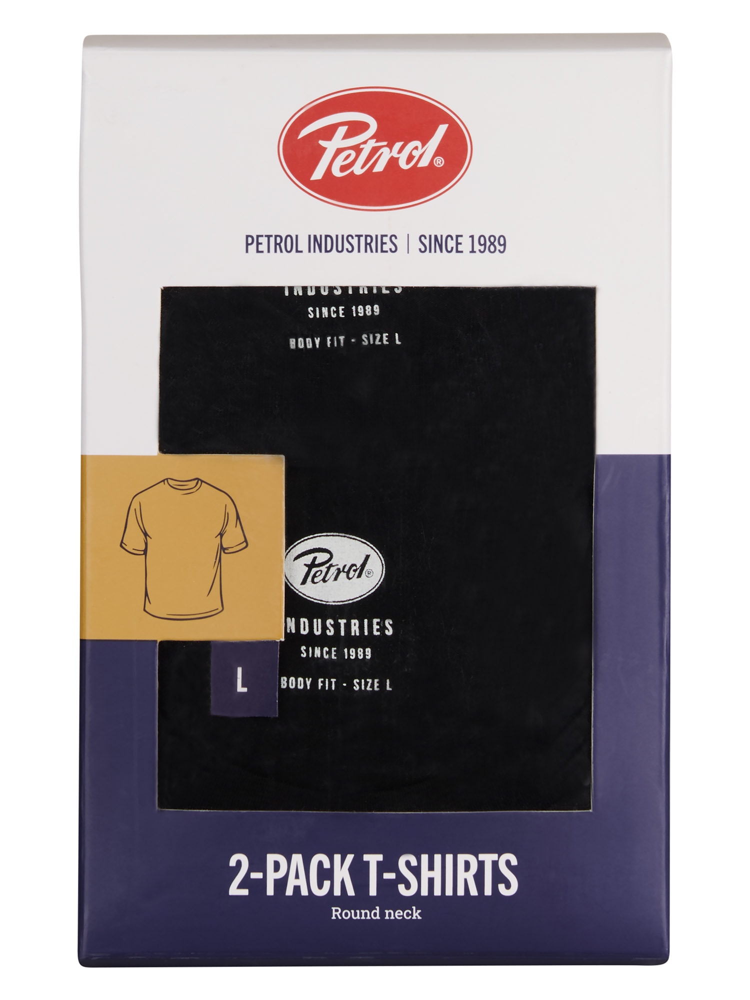 Petrol Industries T-Shirt »Men Body Fit R-Neck - 2PACK« Packung, 2er-,  Auch ideal zum Unterziehen