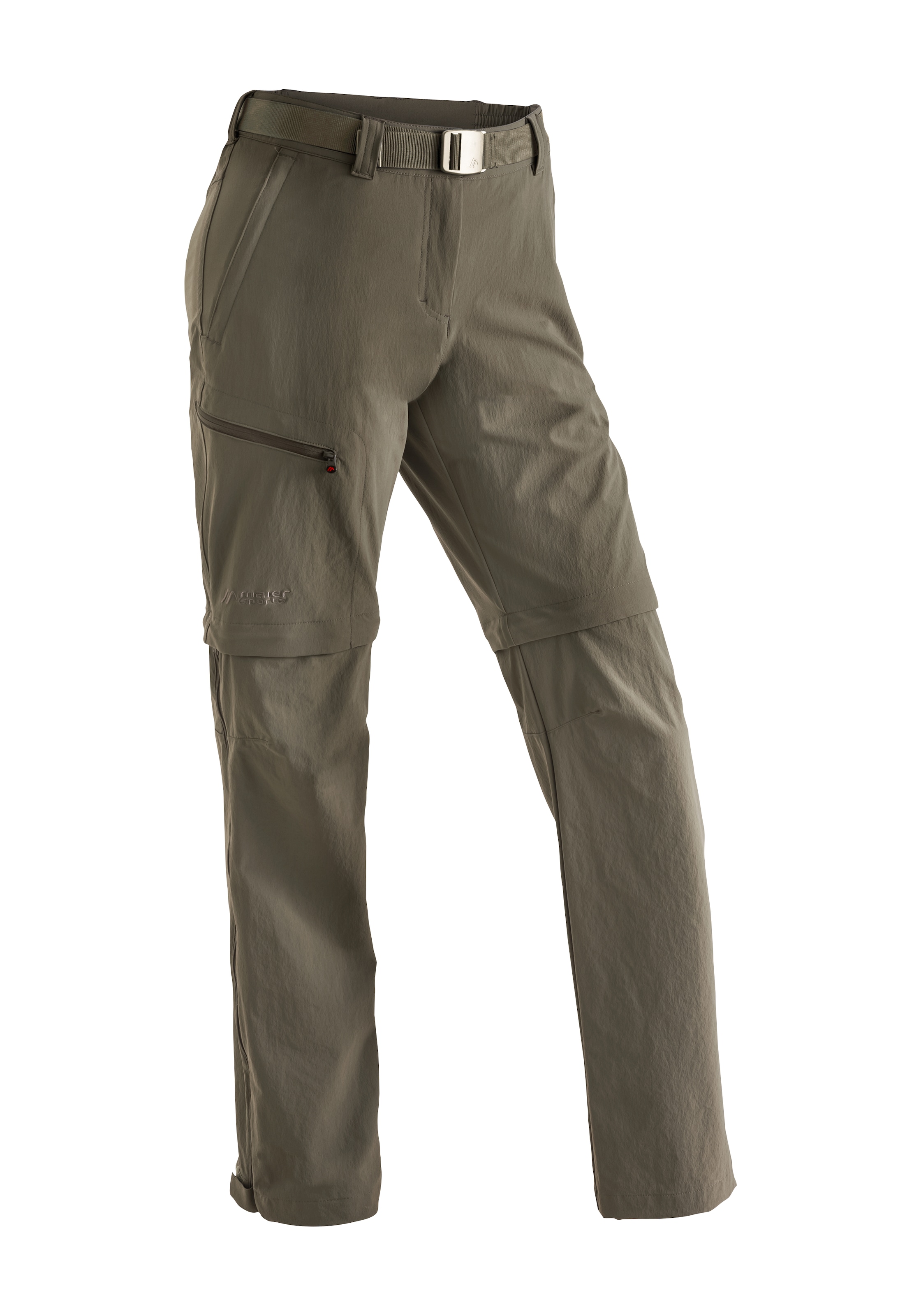 Maier Sports "Nata" Damen Zip-Off Wanderhose, atmungsaktive Trekkinghose, Regular Fit