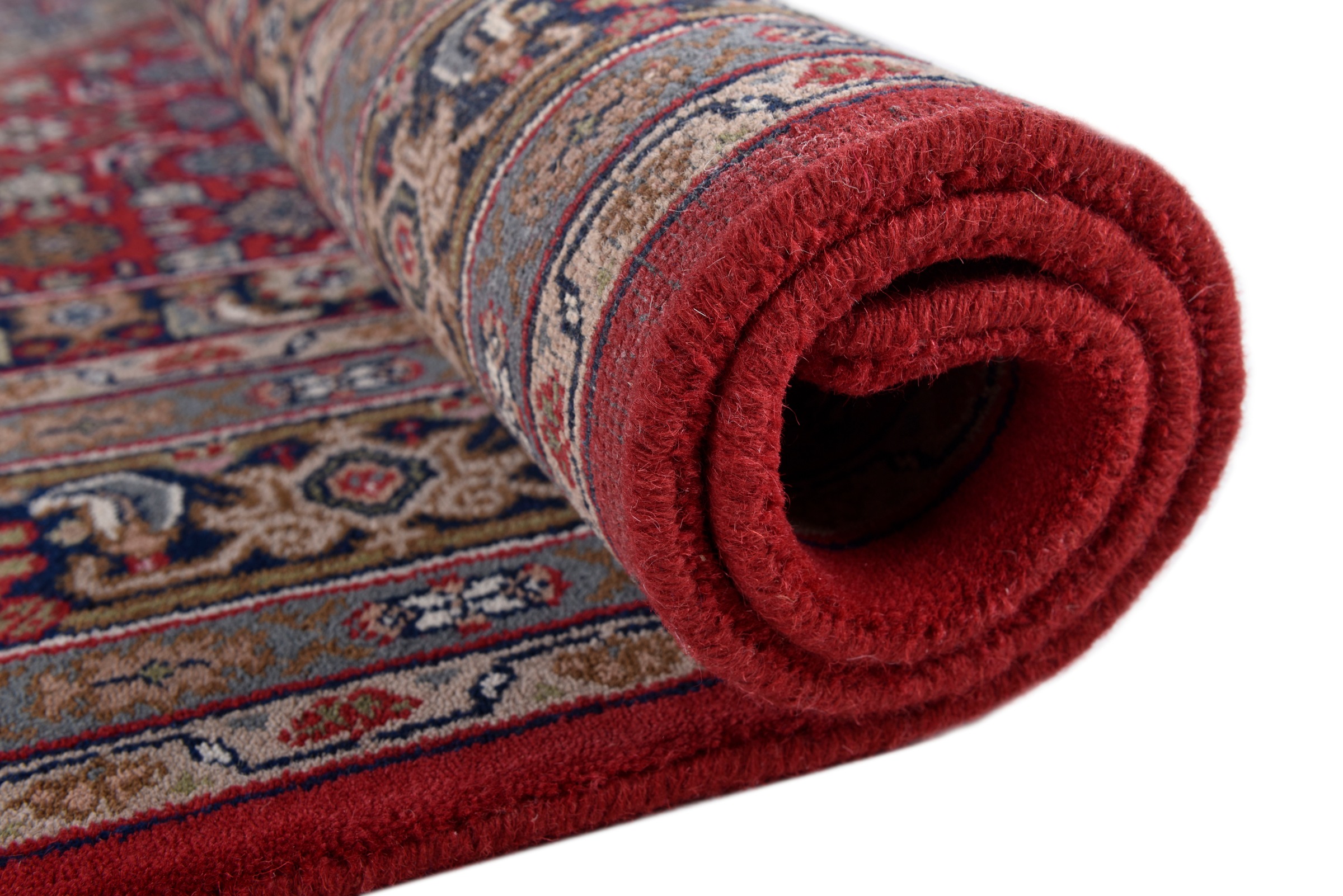 Orientteppich OTTO HOME "BB Oriental", rot, B:70cm H:12mm L:140cm, Schurwolle, Teppiche, reine Wolle, handgeknüpft, orientalisches Design, mit Fransen 2