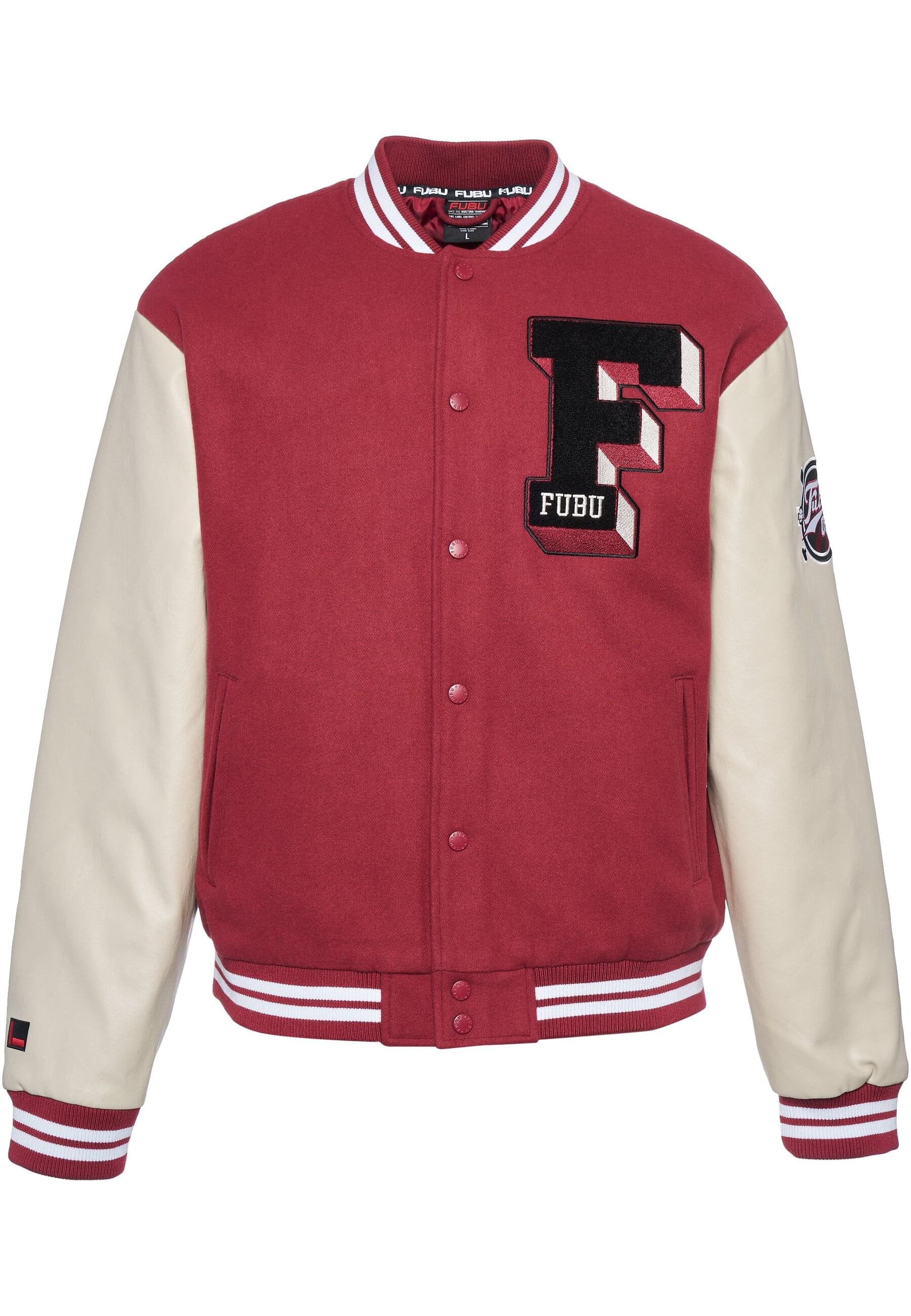 Fubu Collegejacke "Fubu Herren FM233-009-1 FUBU College Varsity Jacket", (1 St.), ohne Kapuze