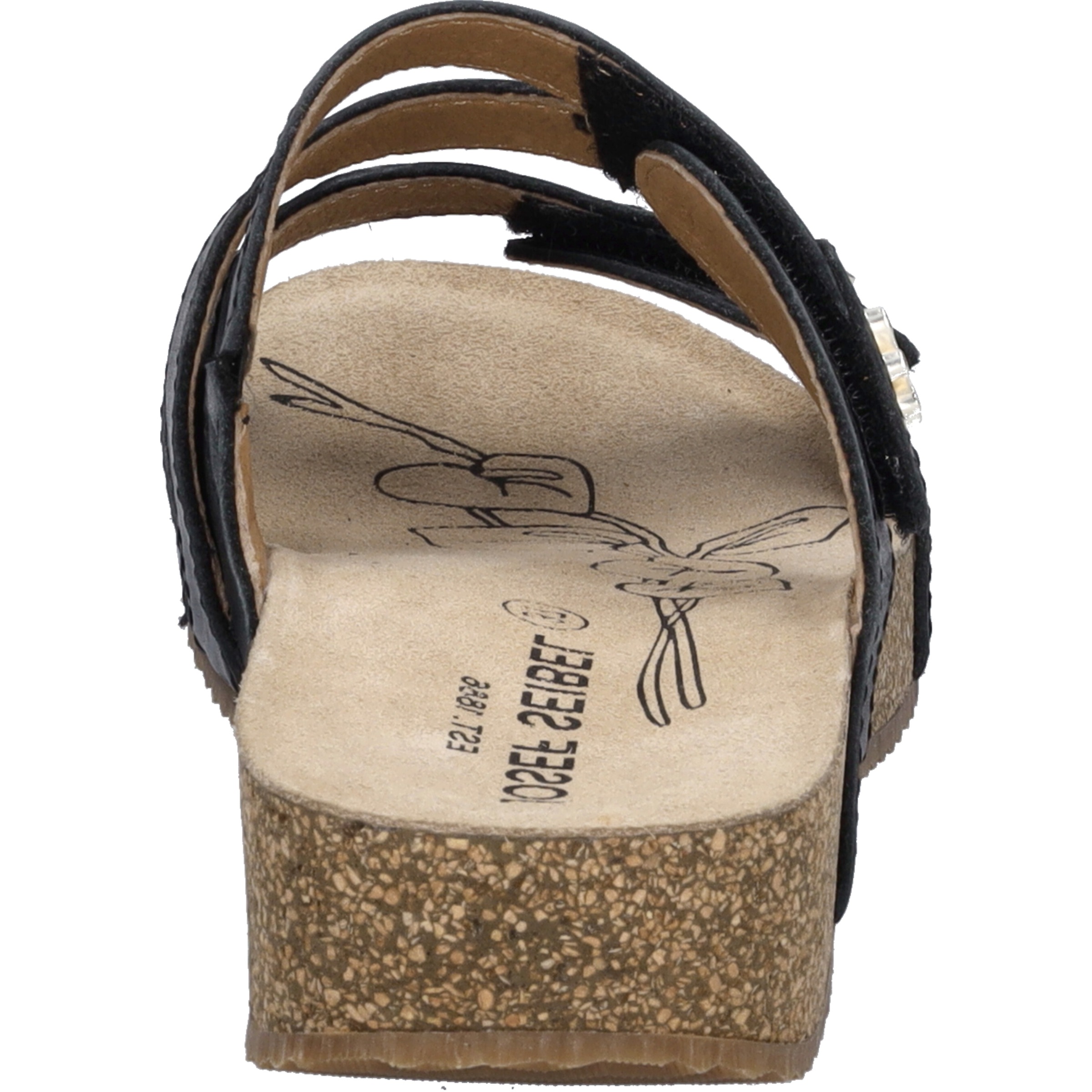 Sandale JOSEF SEIBEL "Tonga 82, schwarz", Damen, Gr. 39, schwarz, Obermaterial: 100% Rindsleder Leather cow., Schuhe Sandale 3