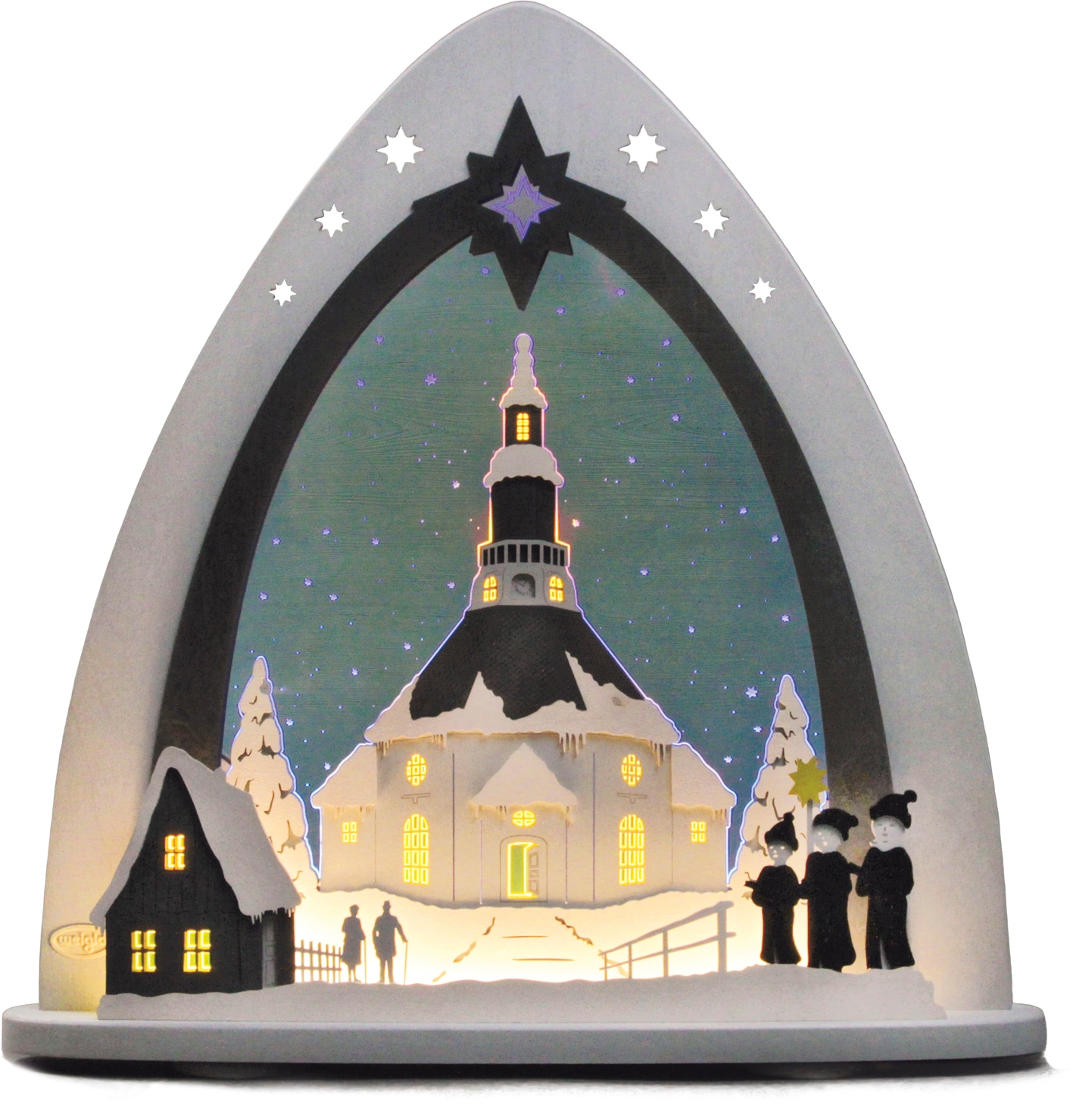 Weigla Lichterbogen »Seiffener Kirche, Weihnachtsdeko«, in 3D Optik