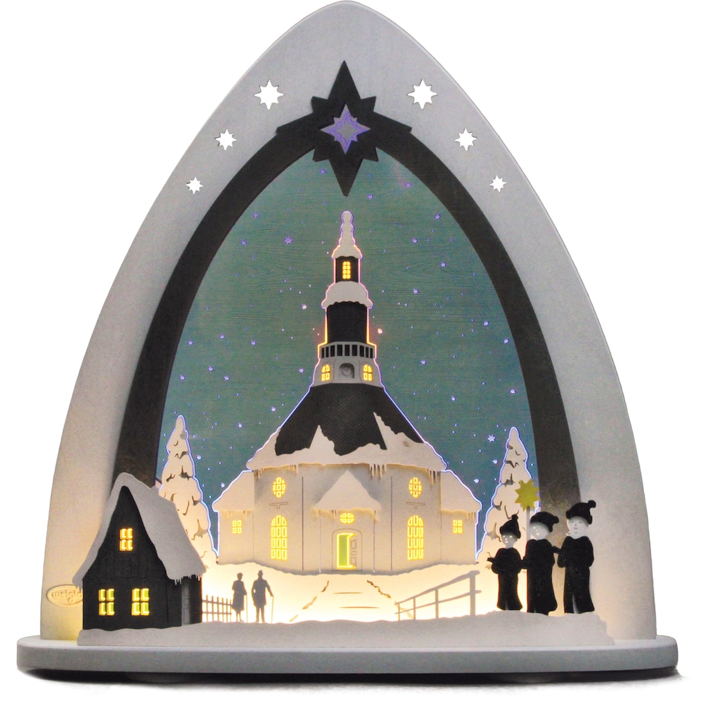 Weigla Lichterbogen »Seiffener Kirche«, in 3D Optik