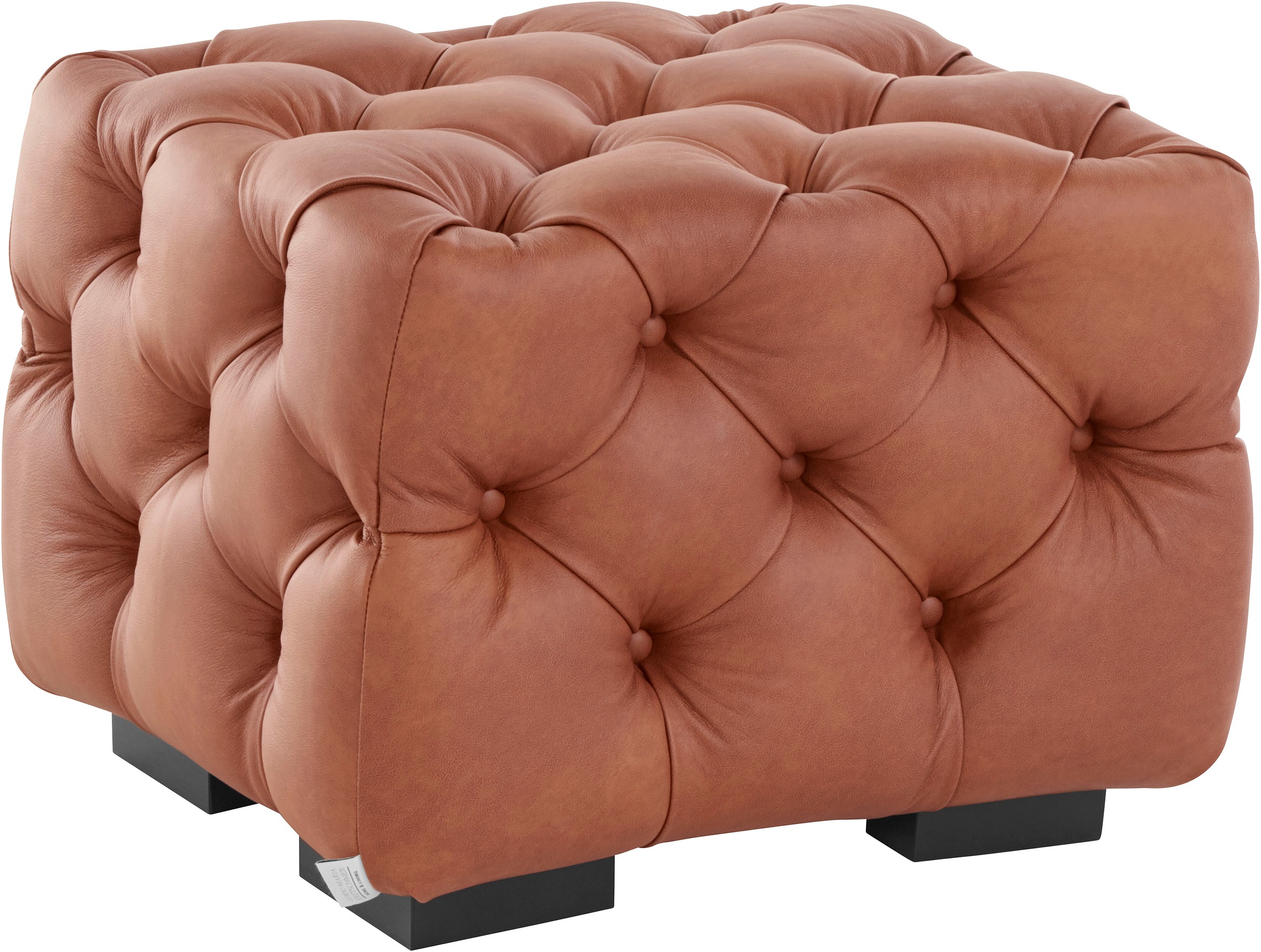 Home affaire Polsterhocker "Kalina", mit klassischer Chesterfield-Knopfheft günstig online kaufen