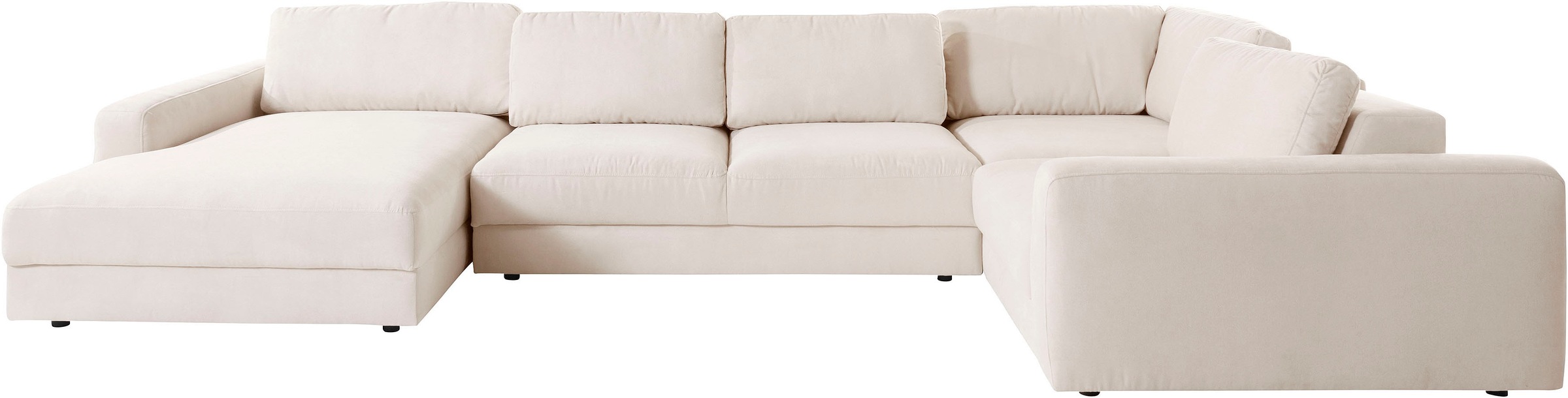 Places of Style Wohnlandschaft »Bloomfield, U-Form«, mit extra tiefer Sitzfläche, wahlweise mit Sitztiefenverstellung