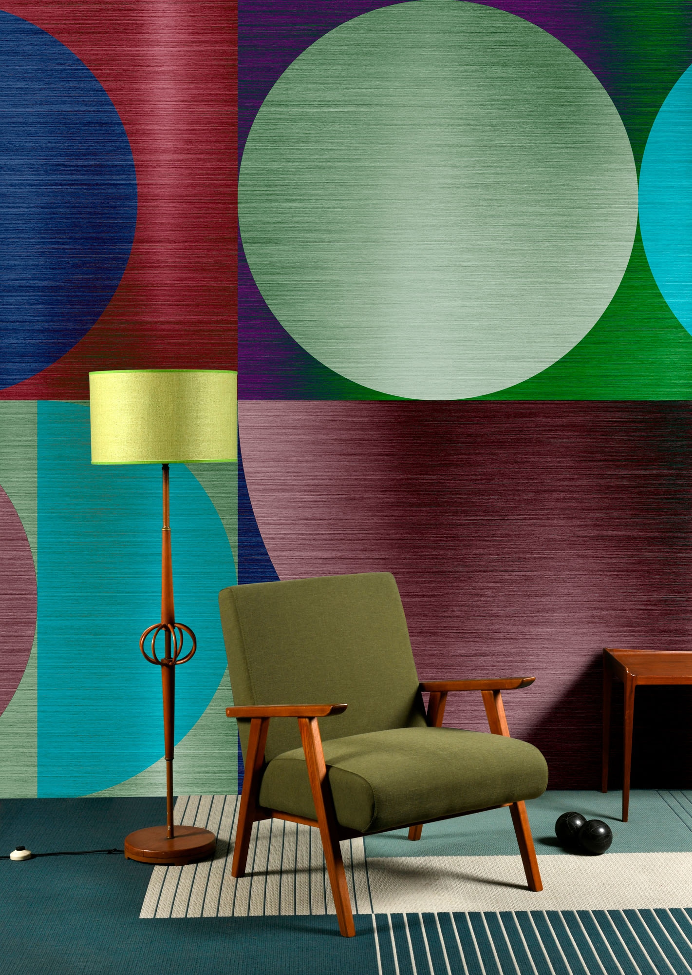living walls Fototapete »Walls by Patel 5 Fototapete Bunte 3D-Kreise« geometrisch glatt Bunte 3D-Kreise auf 200 g/m² Premium-Vlies