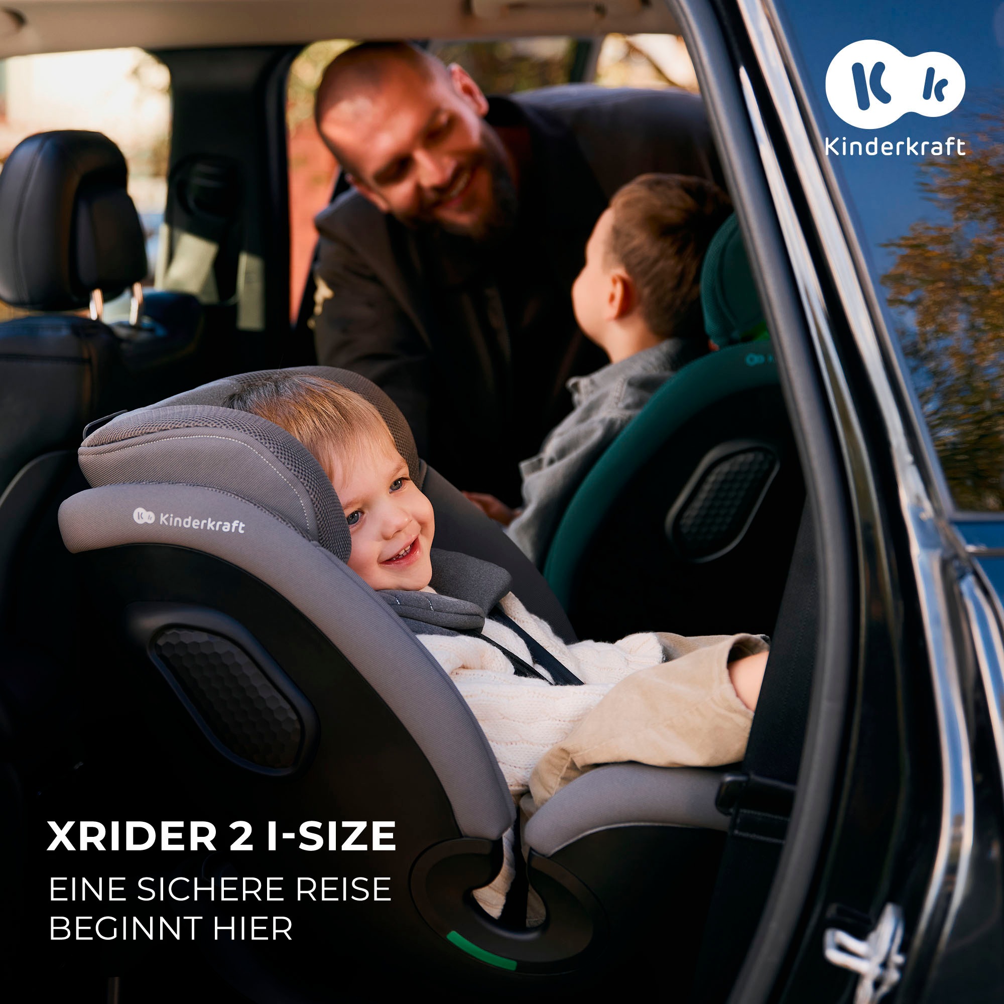Kinderkraft Autokindersitz "XRIDER 2 i-Size" Klasse 0 / 1 / II / III (bis 36 kg) 360 – drehbarer Kindersitz
