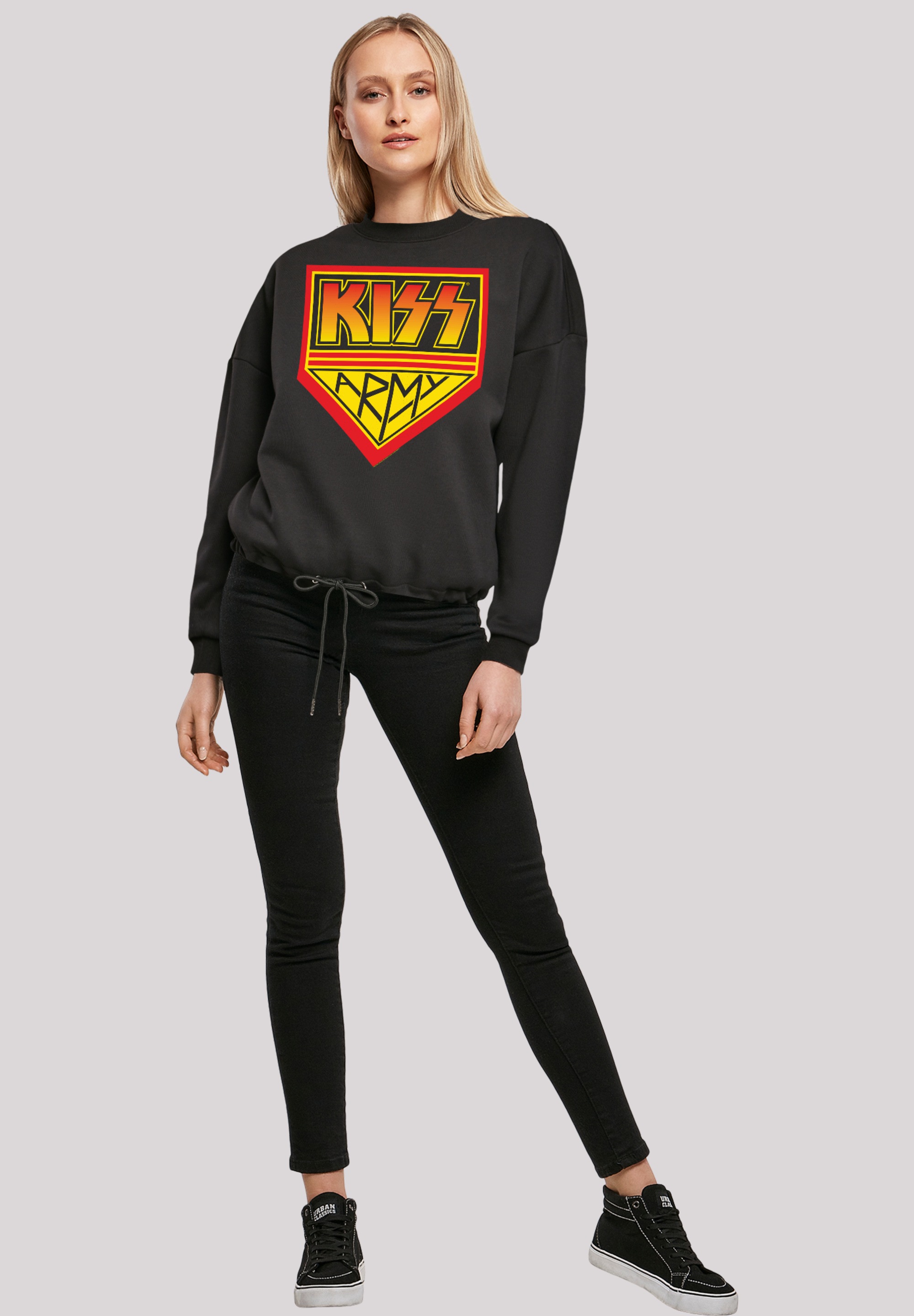 F4NT4STIC Sweatshirt »Kiss Army Logo«, Premium Qualität