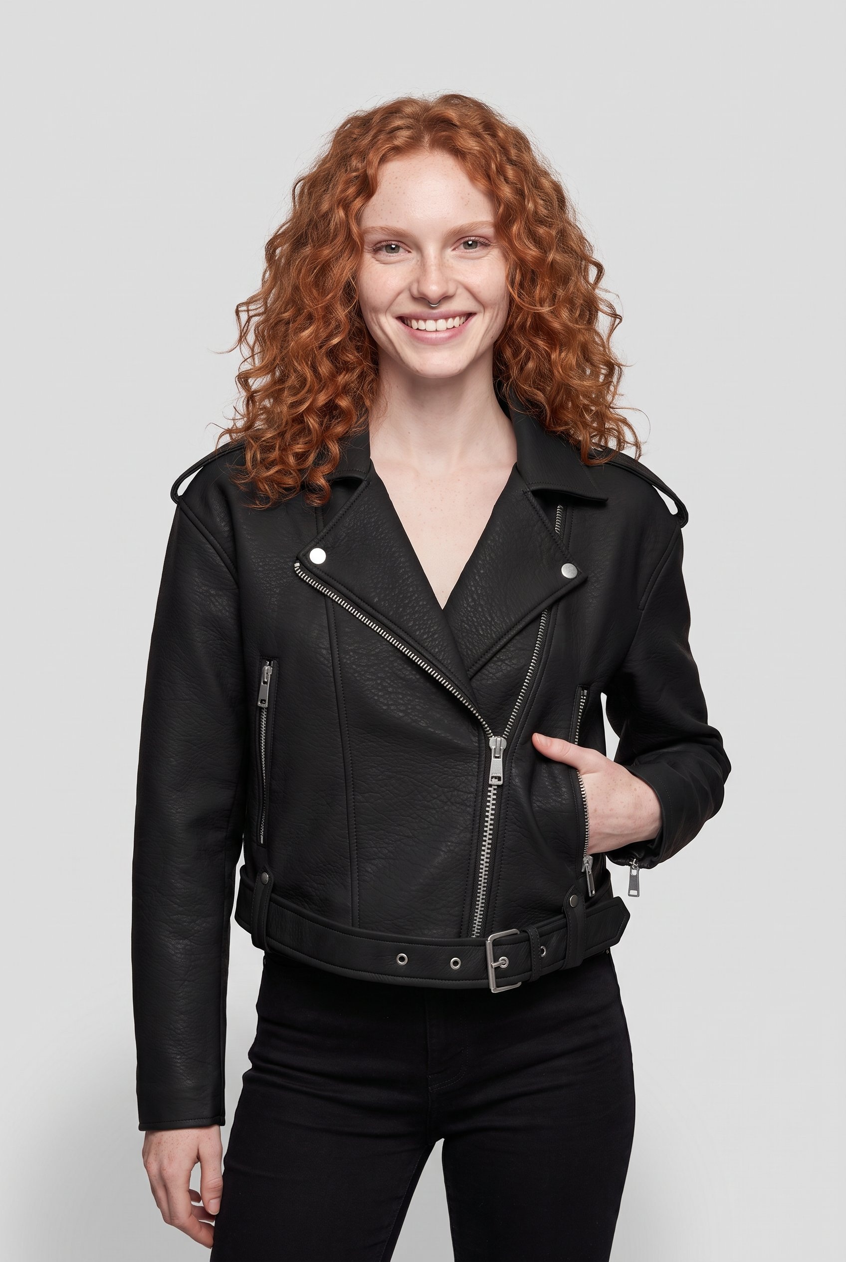 ONLY Lederimitatjacke »ONLSOFT FAUX LEATHER BIKER CC OTW« Lederimitat, Biker-Details