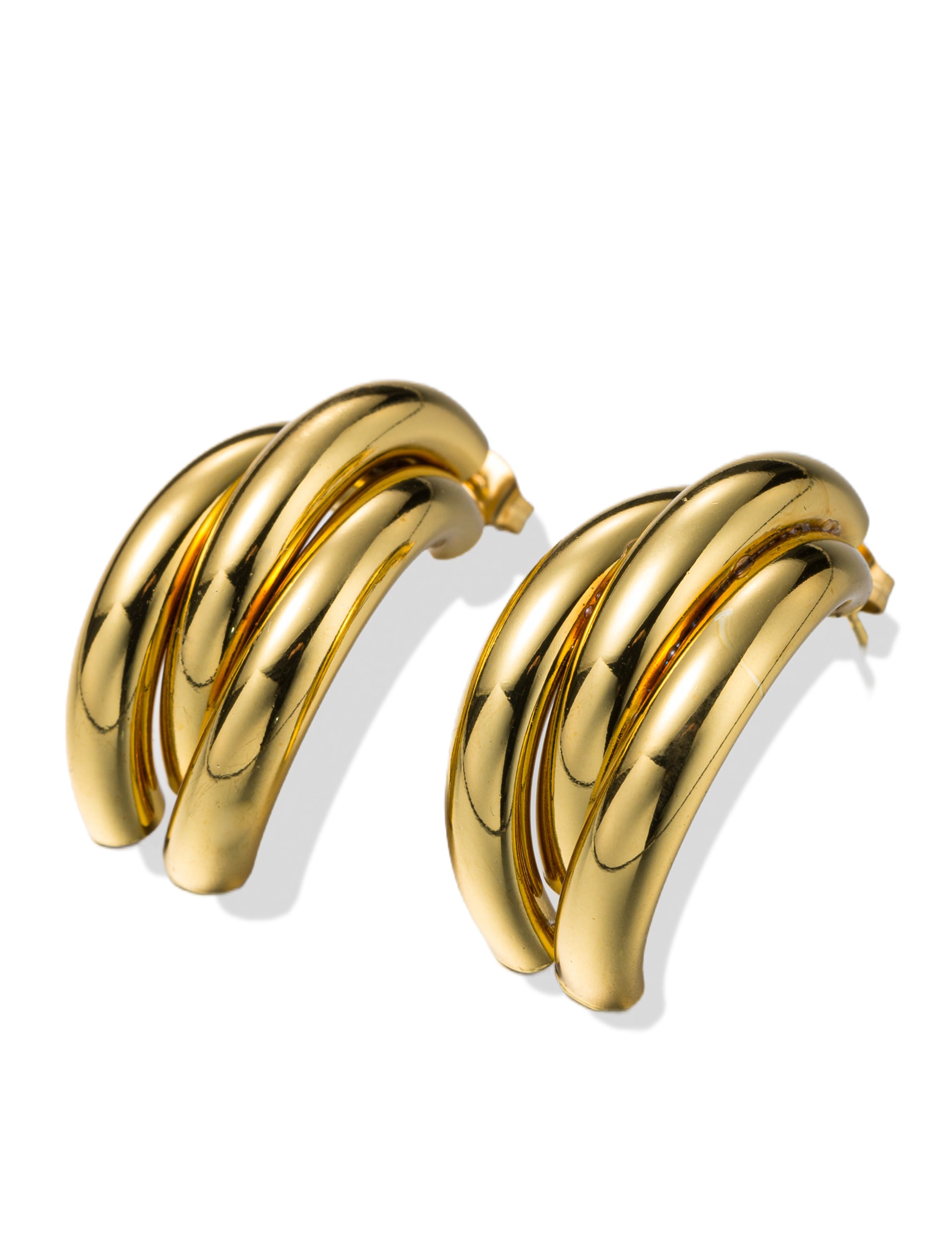 Aniston JEWELRY & WATCHES Paar Creolen »Schmuck Geschenk Kupfer Ohrschmuck Ohrringe Welle« Made in Germany