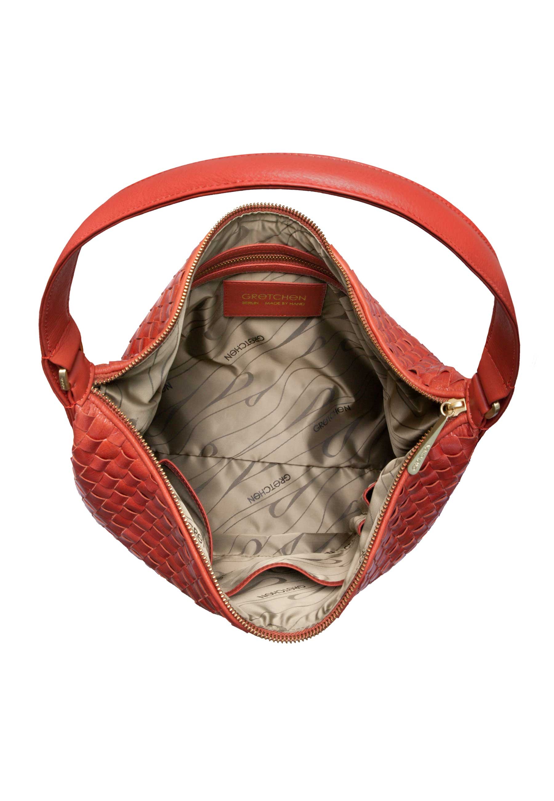 GRETCHEN Schultertasche »Chess Hobo Two«, aus geflochtenem Leder