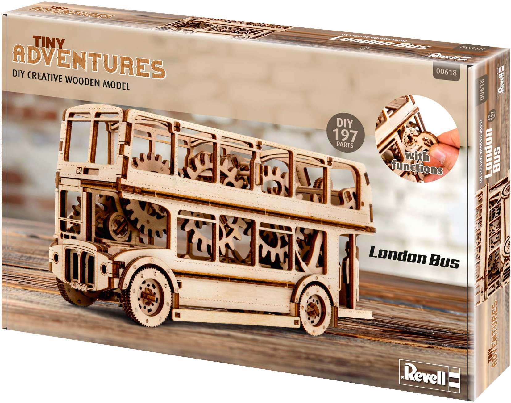 Revell® Modellbausatz »Revell Tiny Adventures, London Bus«, 1:40, Made in Europe