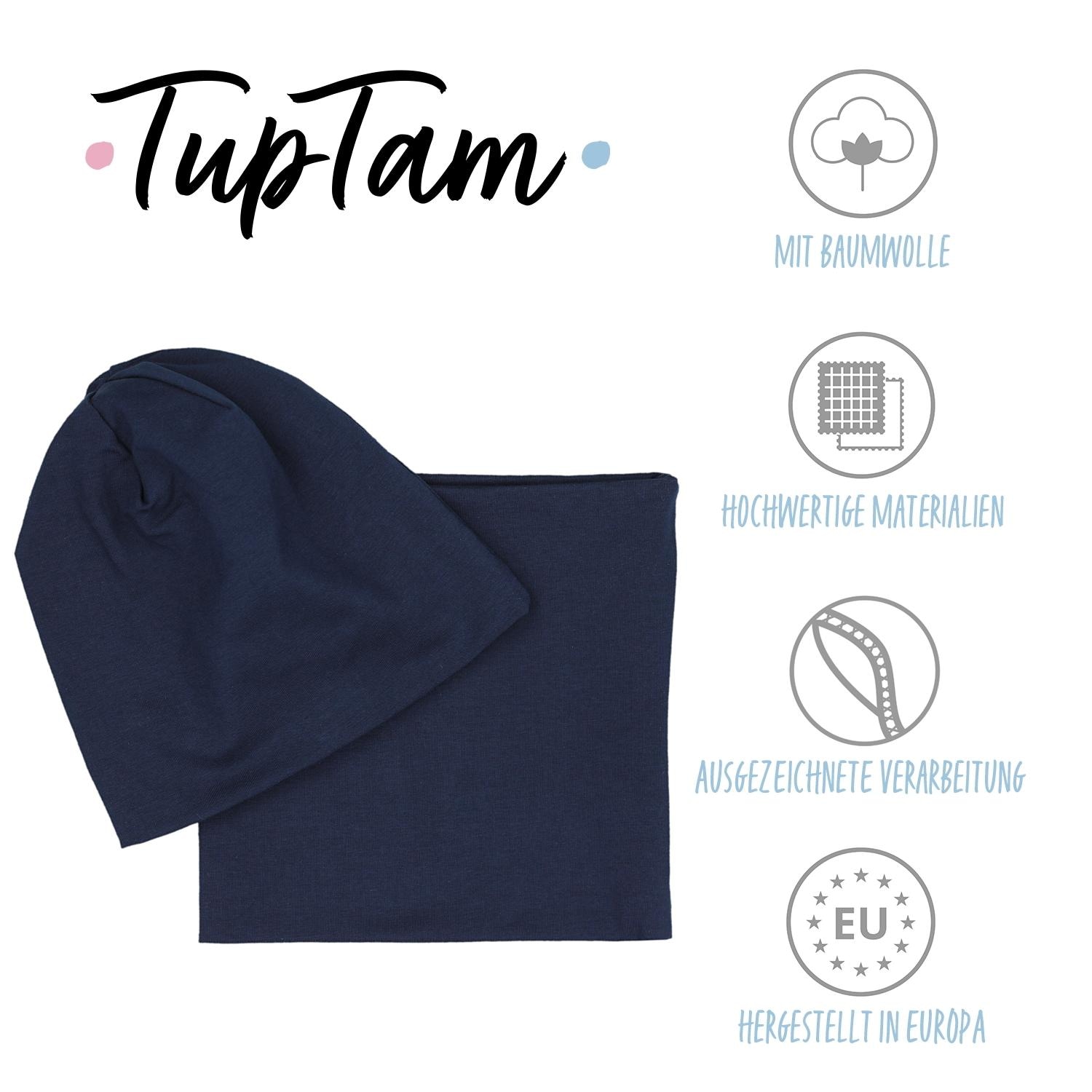 TupTam Beanie »Mütze Unisex Set Kinder Beanie Mütze Schlauchschal«