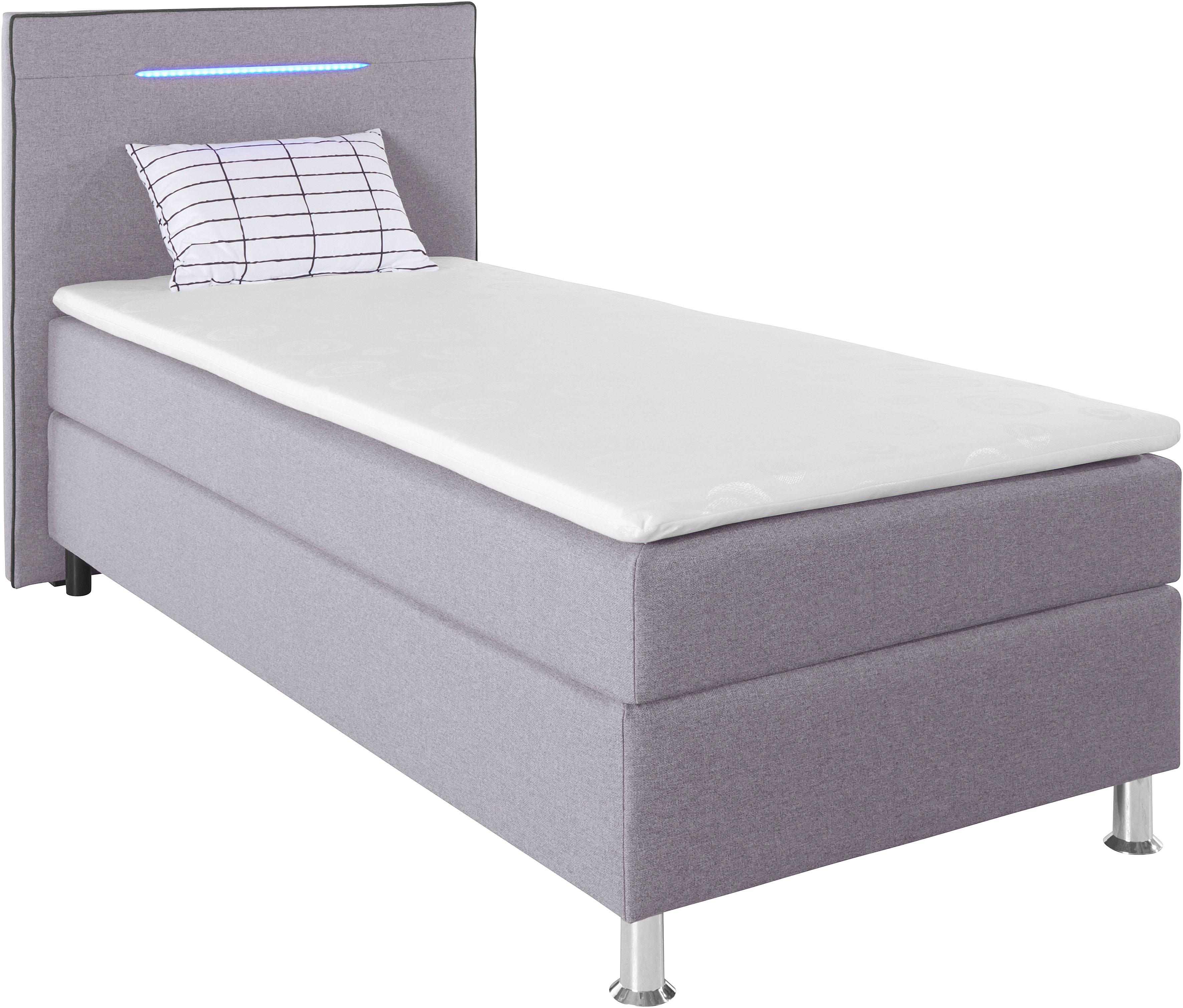 COLLECTION AB "London, inklusive Topper und Kissen, mit LED-Beleuchtung" Boxspringbett erhältlich in 90cmx200cm, 140cmx200cm & 180cmx200cm