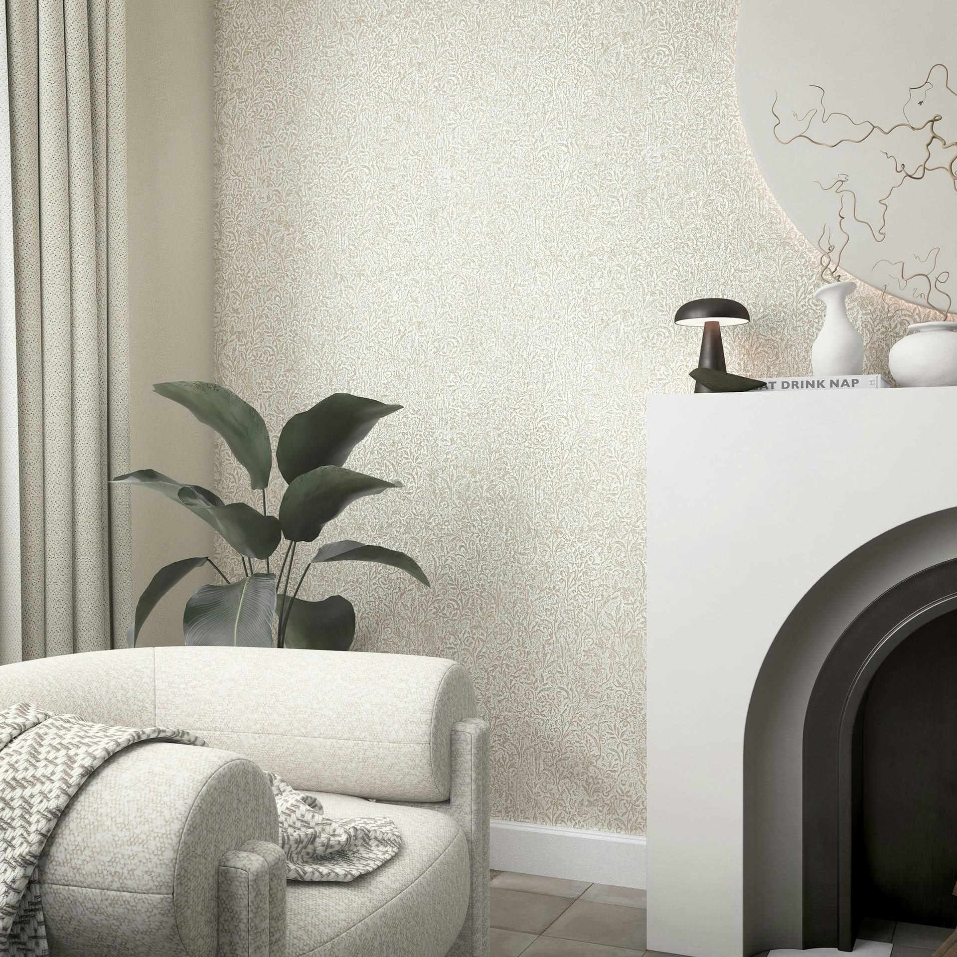 Marburg Vliestapete "Tapete Blossom Touch" floral geprägt moderne Vliestapete für Wohnzimmer Schlafzimmer Küche