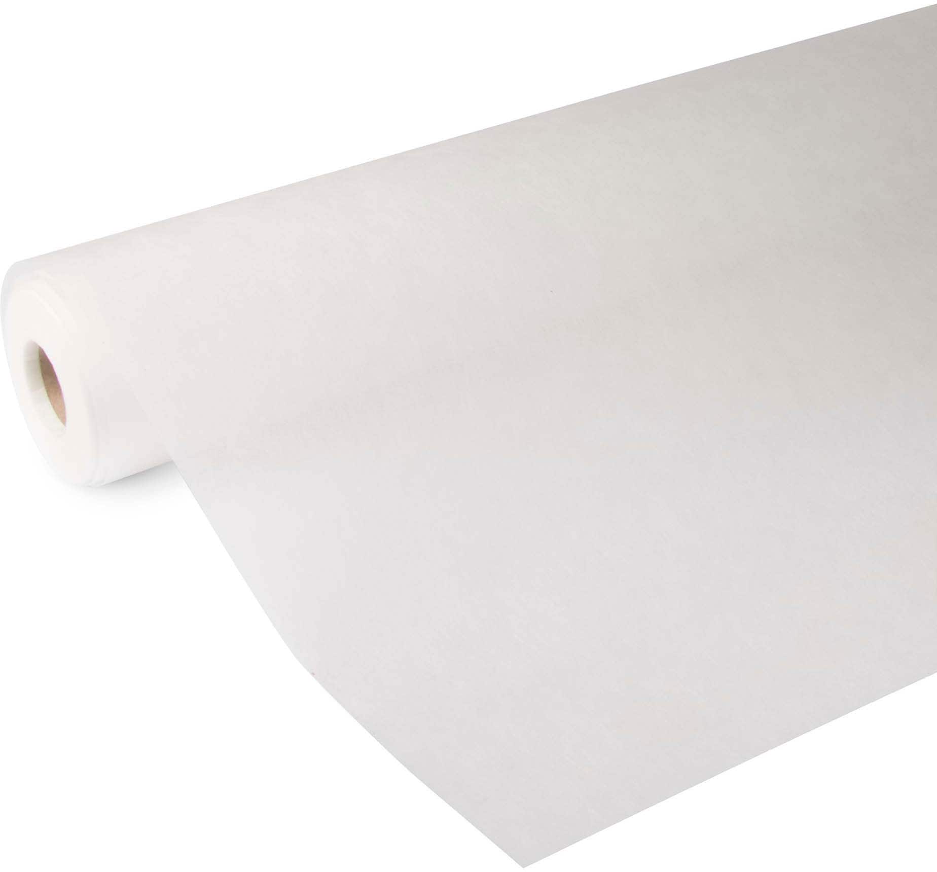 Isoliertapete »Fresco Vorgestrichen Glasfaservliestapete Rauten Weiss 50mx1m«, uni, Fresco Vorgestrichen Glasfasertapete Rauten Weiss 50mx1m (160g/m2)