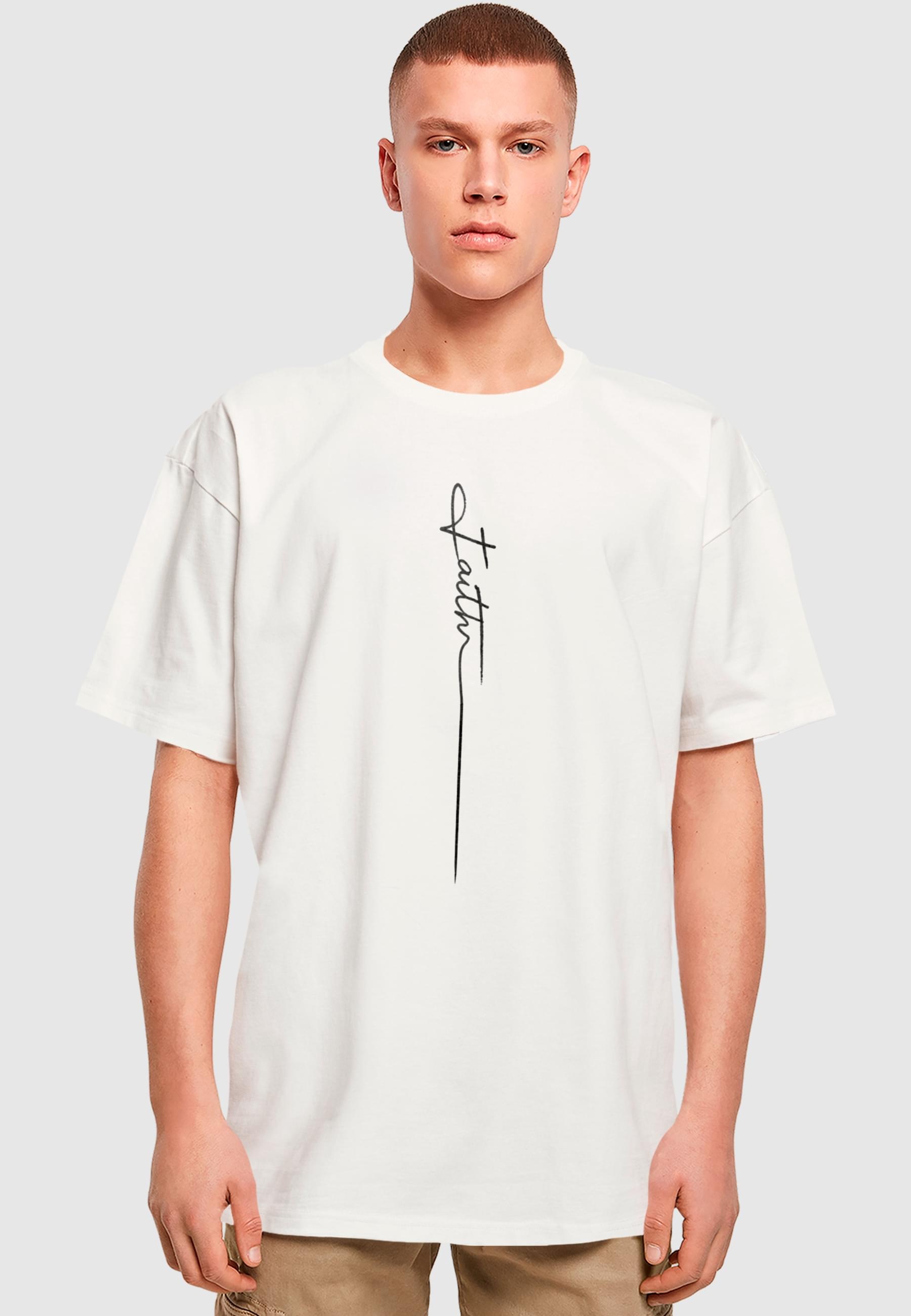 Merchcode T-Shirt »Merchcode Herren Faith Heavy Oversized Tee«, (1 tlg.)
