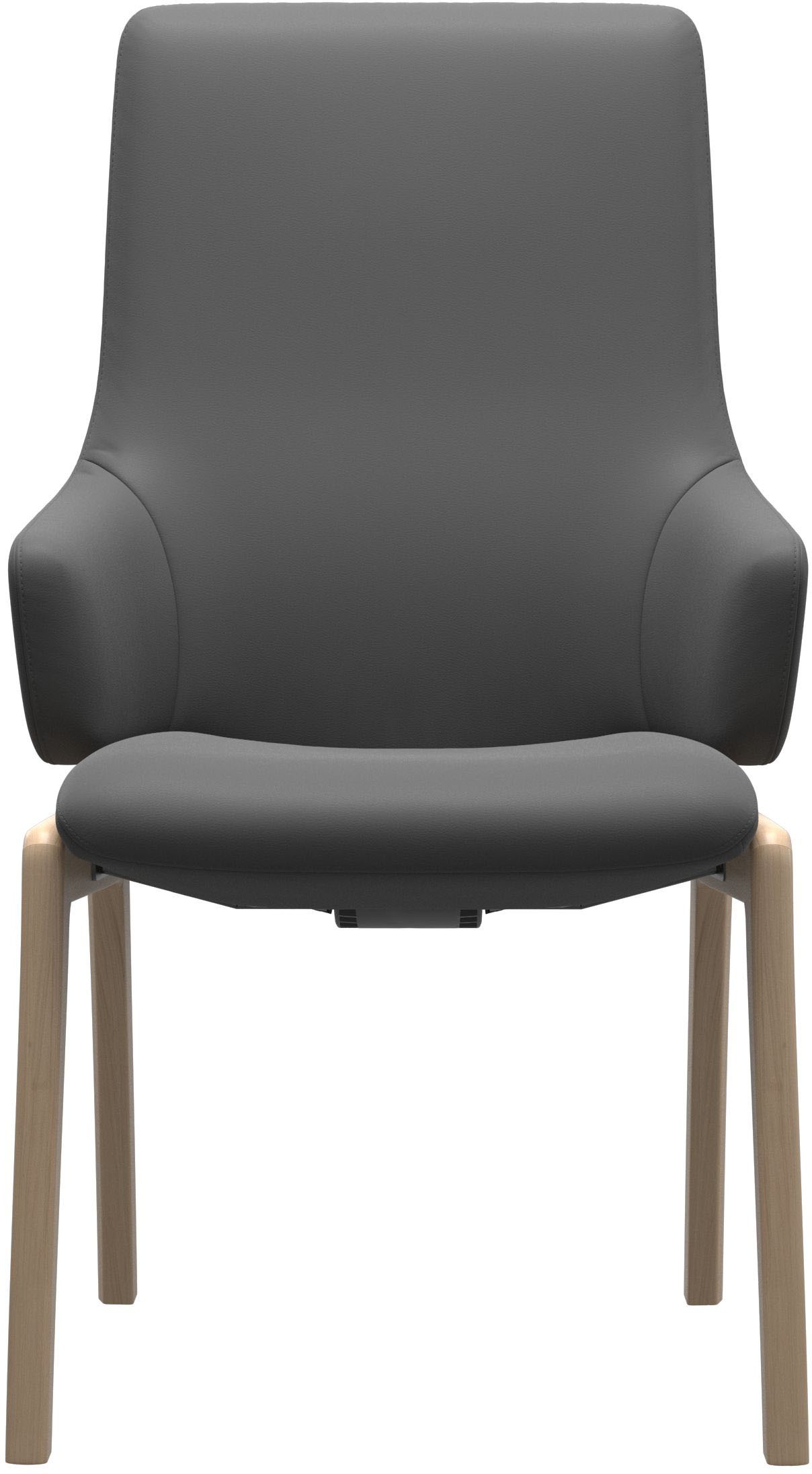 Stressless® Polsterstuhl »Laurel«, Leder BATICK, High Back mit Armlehne, Größe L, mit abgerundeten Beinen in Eiche