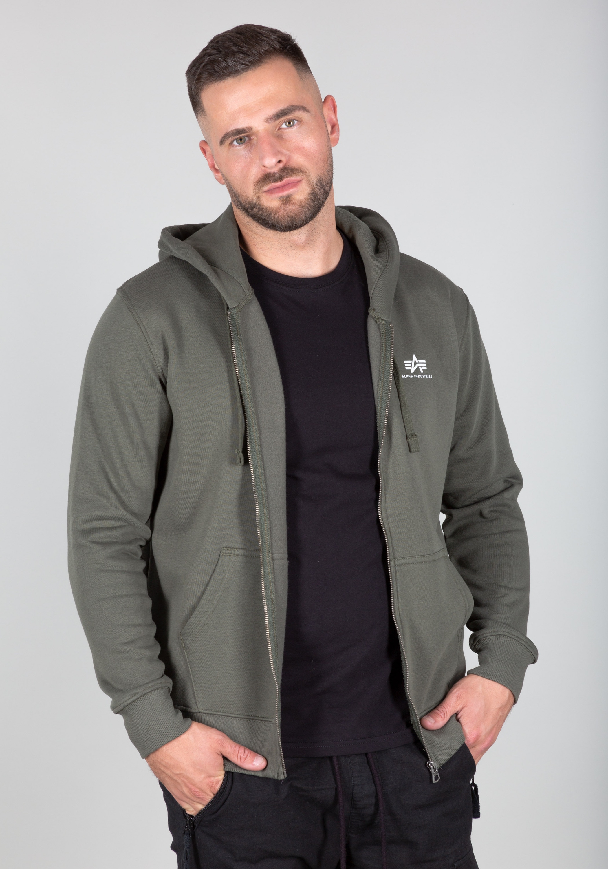 Alpha Industries Hoodie "Basic Zip Hoodie SL" günstig online kaufen