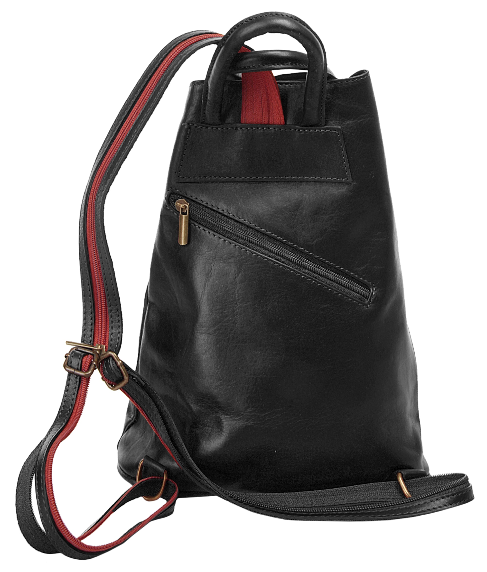 Samantha Look Cityrucksack, echt Leder, Made in Italy