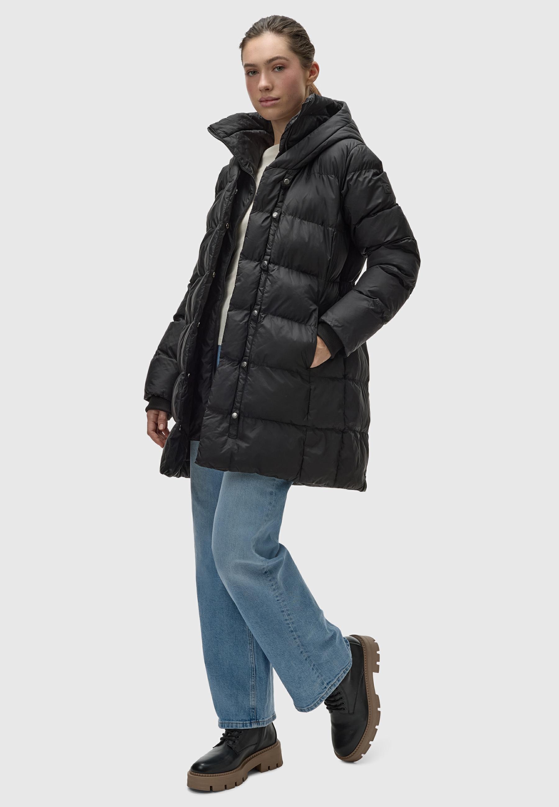 Ragwear Kurzmantel »Niara«, stylischer, gesteppter Wintermantel mit gefütterter Kapuze