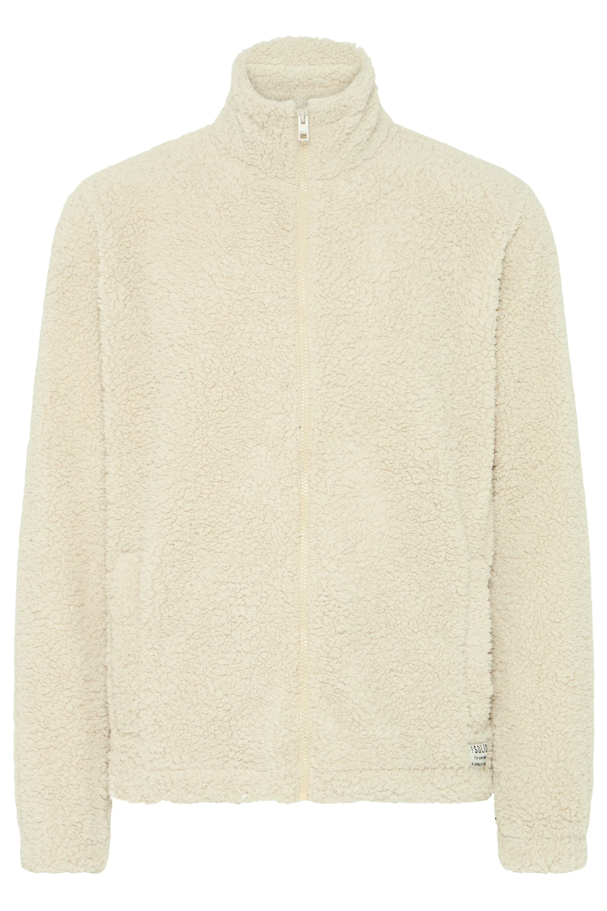 SOLID Herren Sweatjacke "Trainingsjacke SDPETAR", beige, Gr. XL, Obermaterial: 100% Polyester PES., Sweatjacken