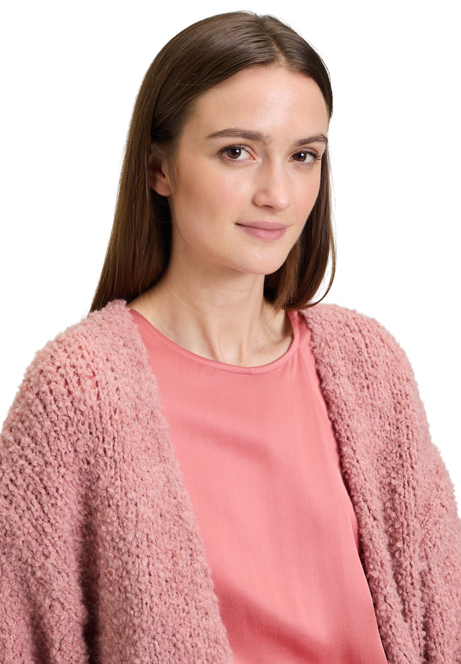 Cartoon Strickjacke »Cartoon Damen Strick-Cardigan mit V-Ausschnitt«, Rippbündchen