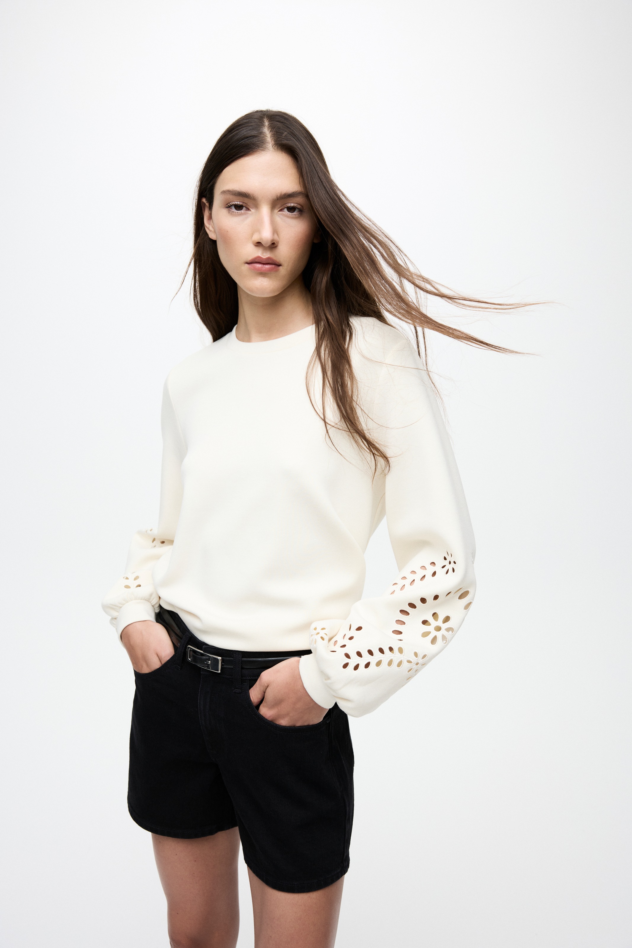 Vila Sweatshirt »VISANDY L/S DETAIL SWEAT TOP - NOOS«, Viskosemischung, regular fit
